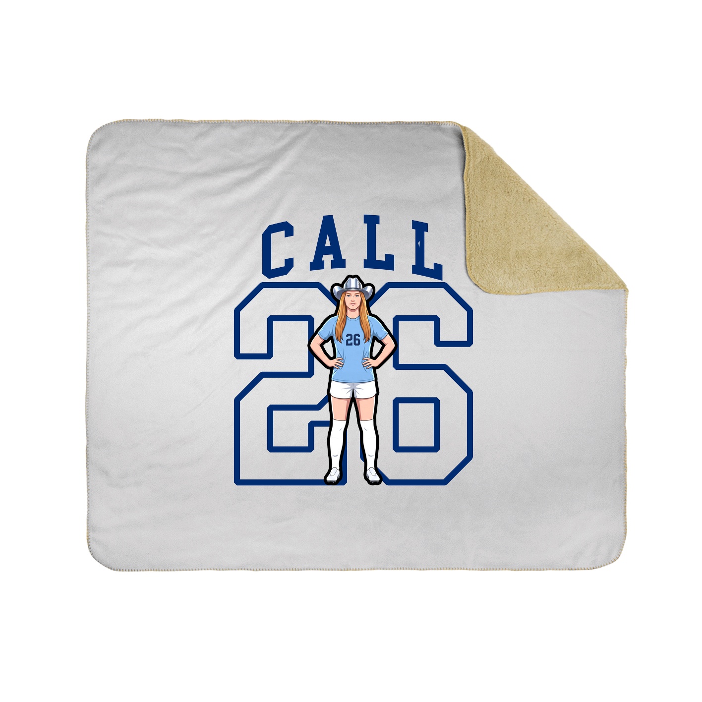 Throw Blanket — Shirsey in White