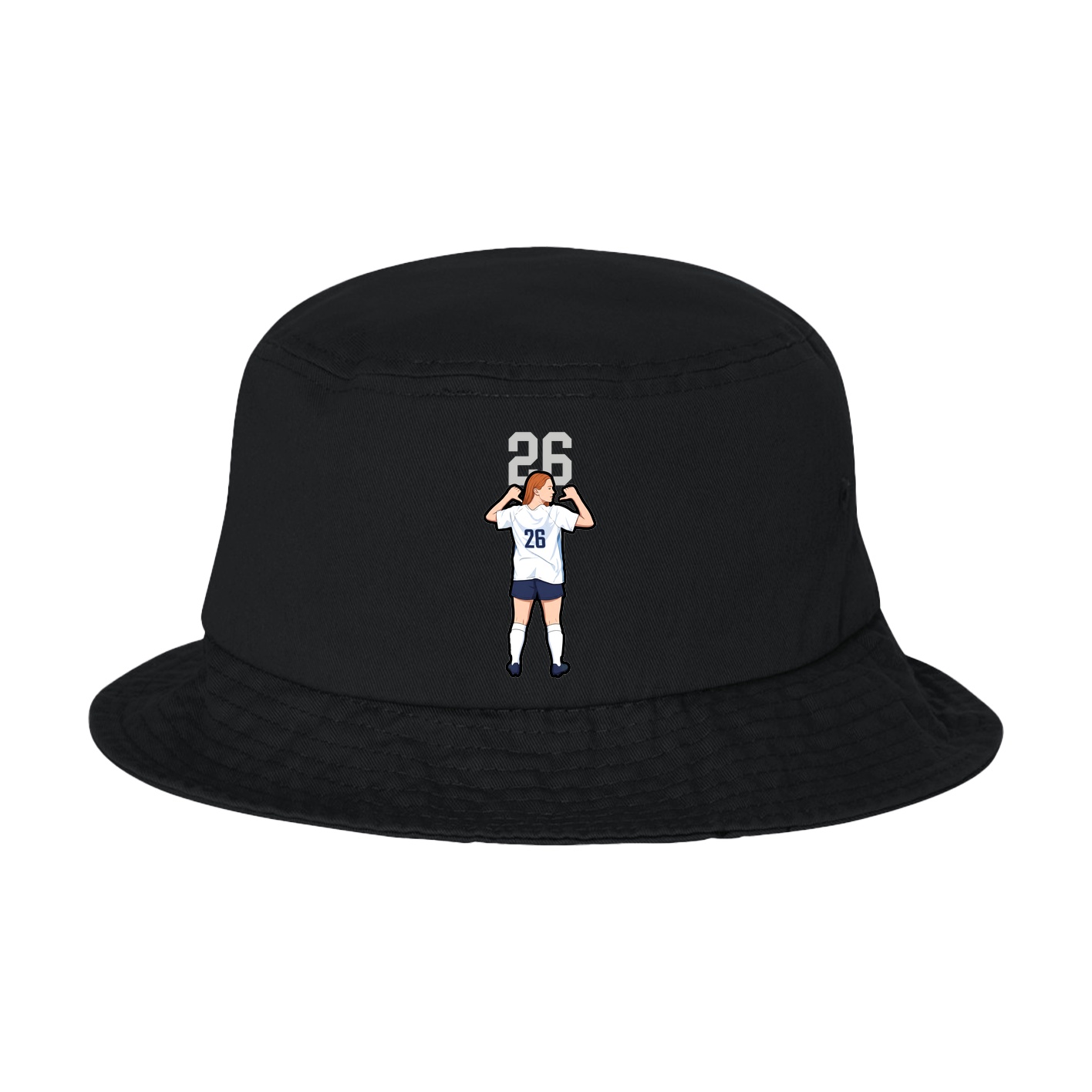Bucket Cap — Number Top in Black