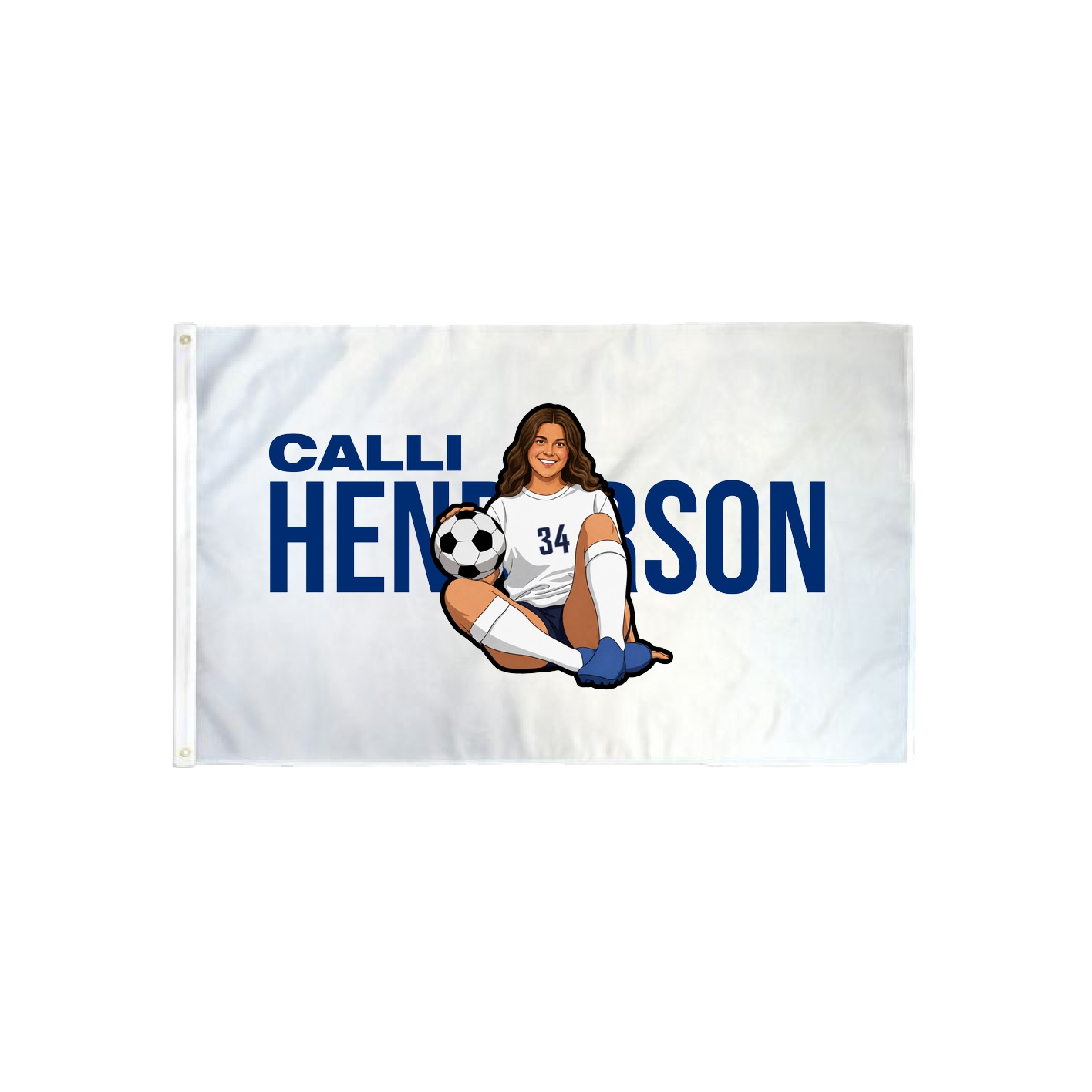 3x5 Flag — Player Name in Classic