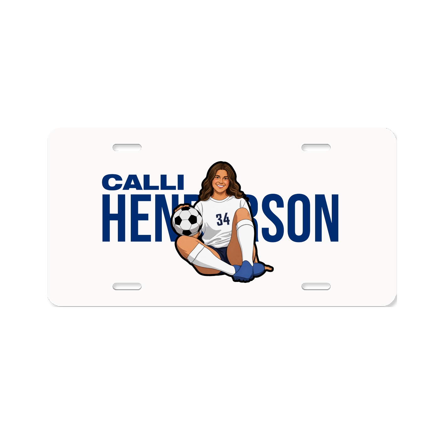 License Plate — Player Name in Classic