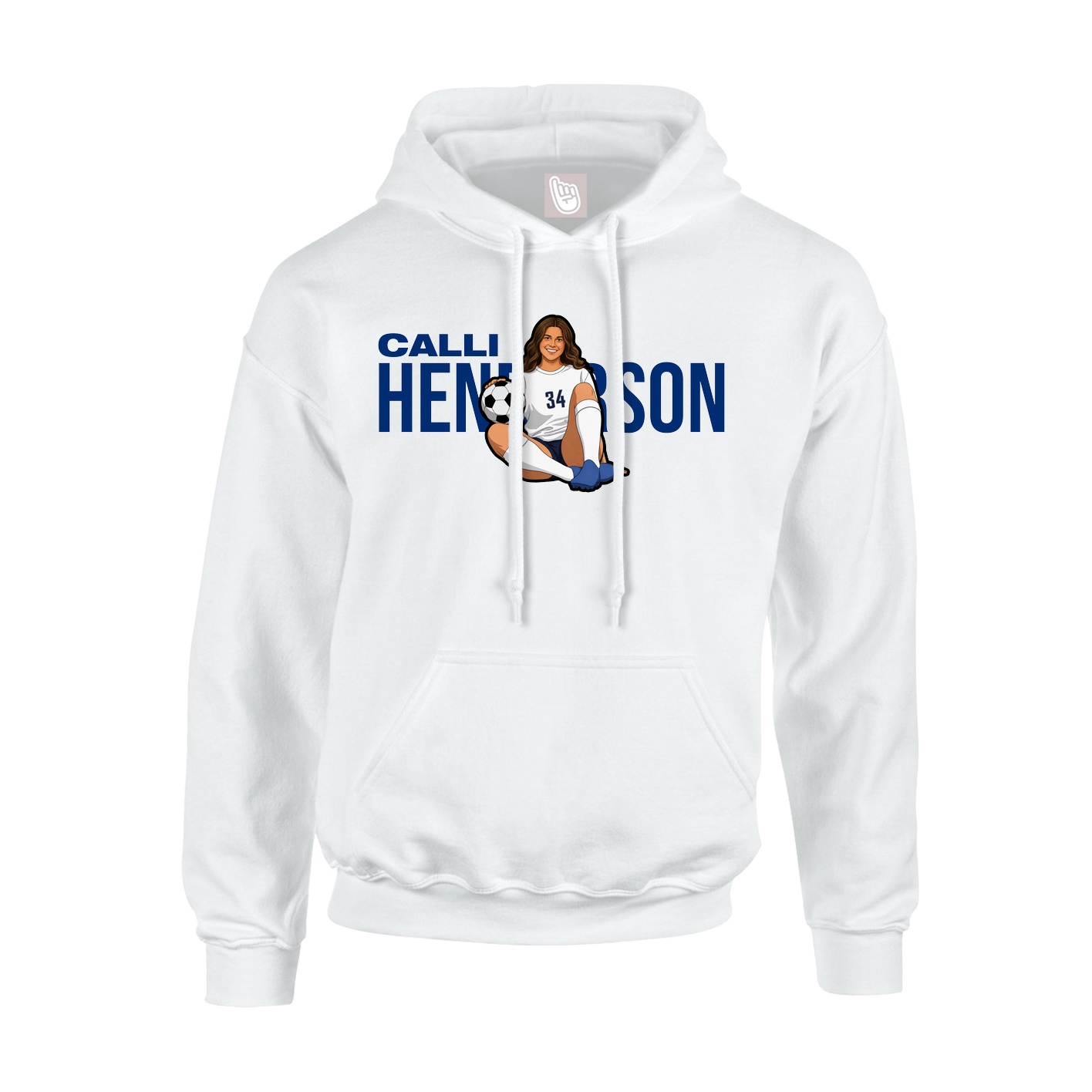 Hoodie — Player Name in White