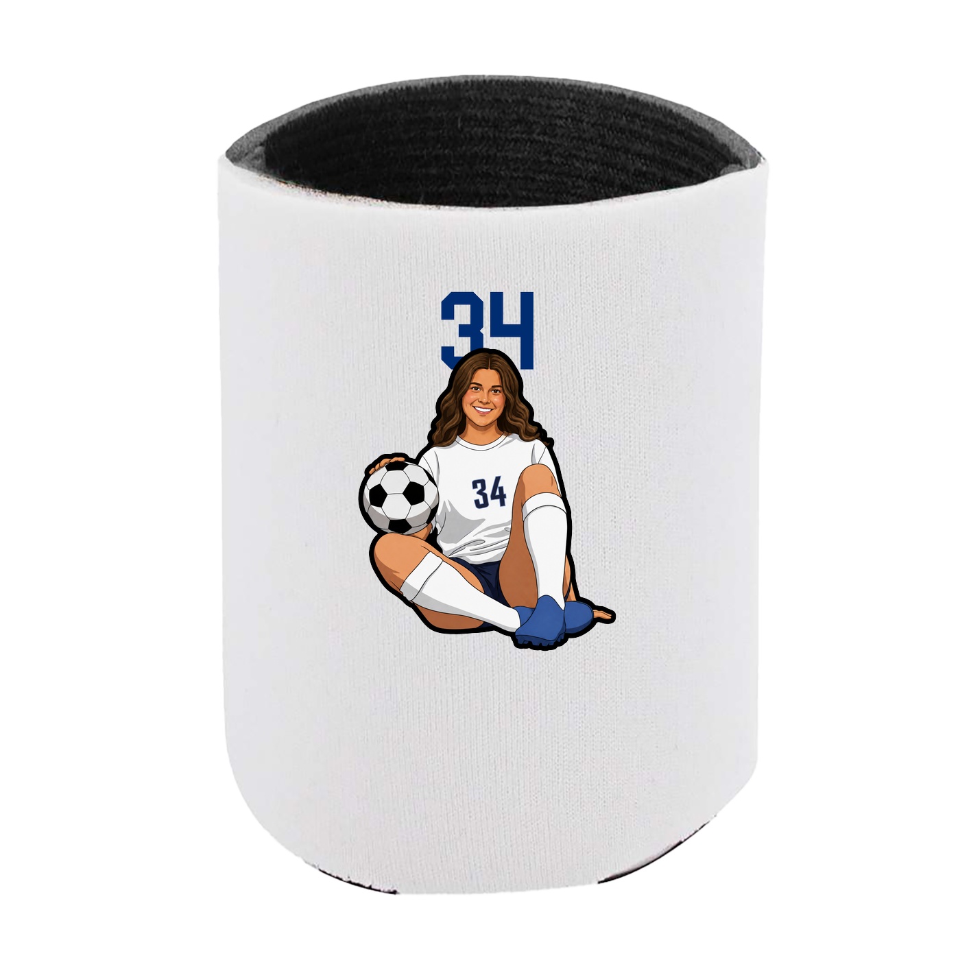Can Holder — Number Top in White