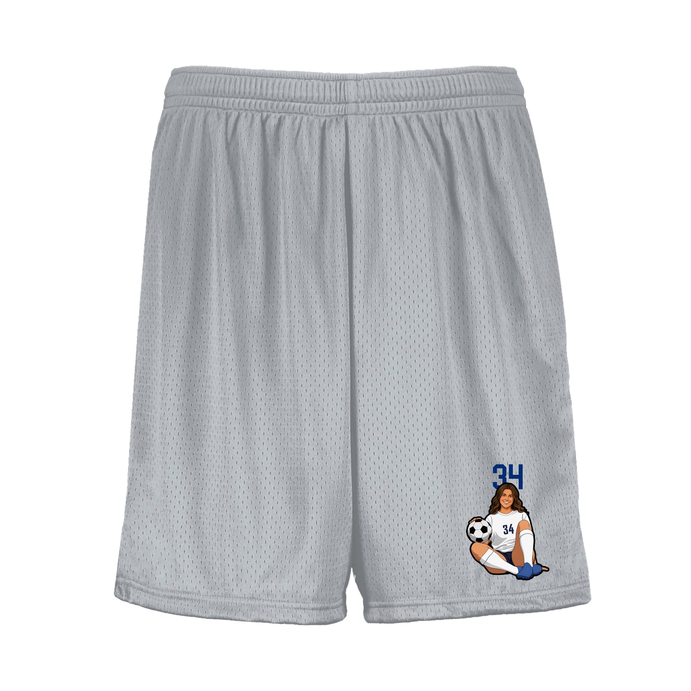 Shorts — Number Top in Silver