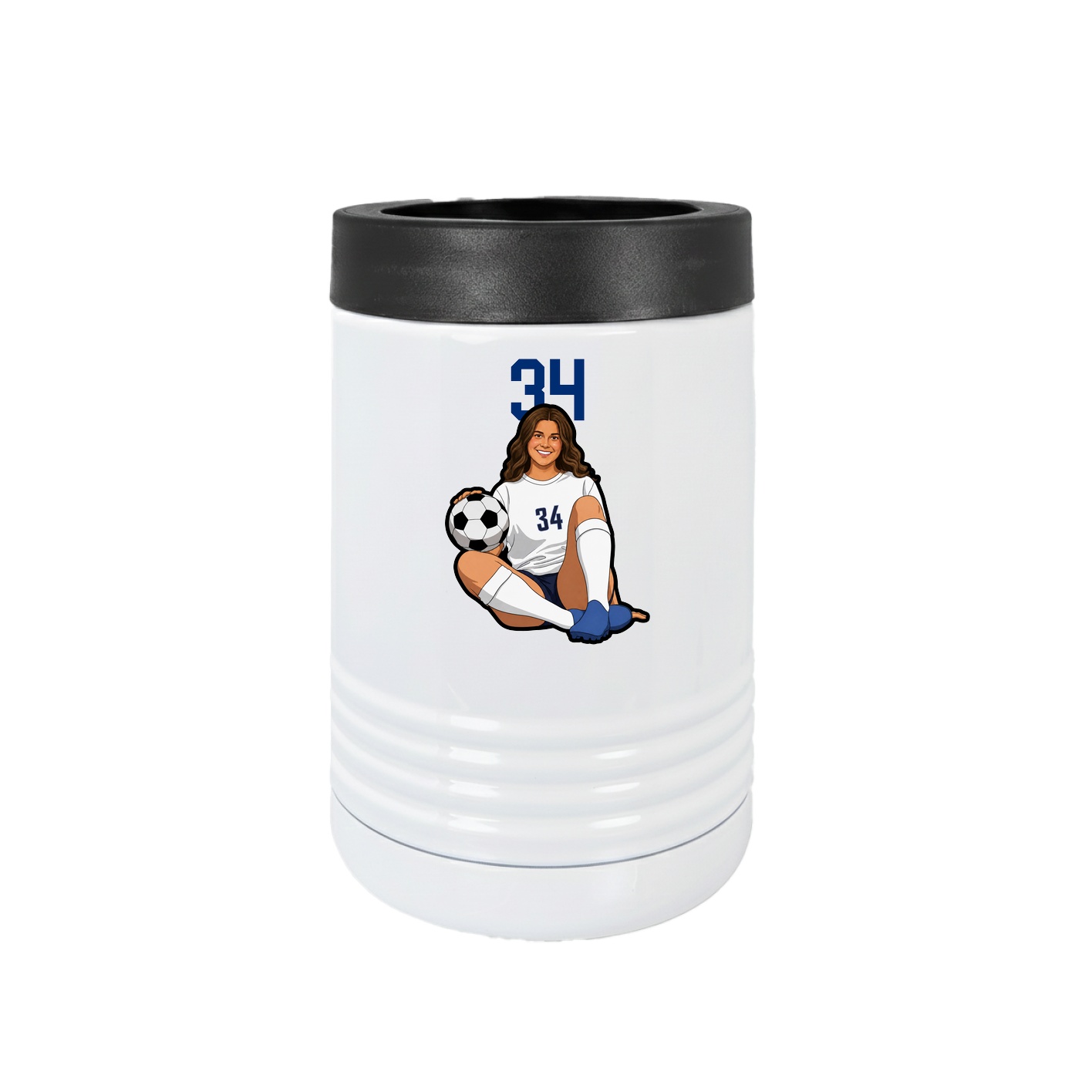 Beverage Holder — Number Top in White