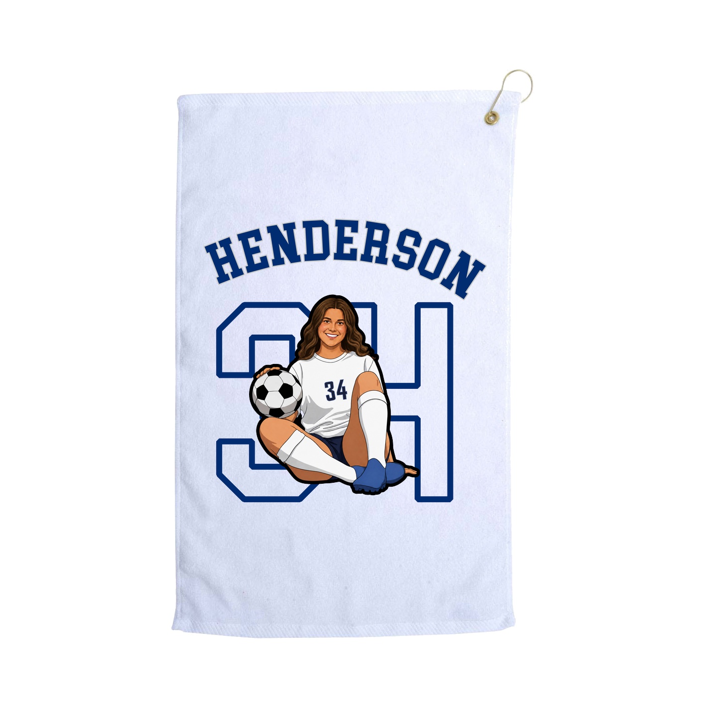 Golf Towel — Shirsey Arch in White