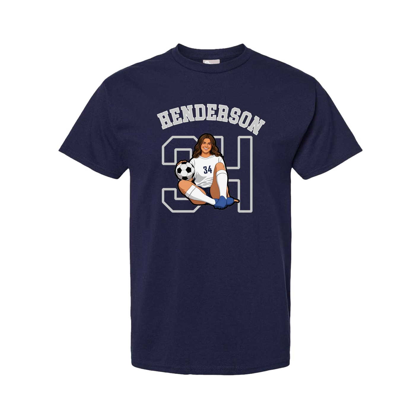 Youth Tee — Shirsey Arch in Navy