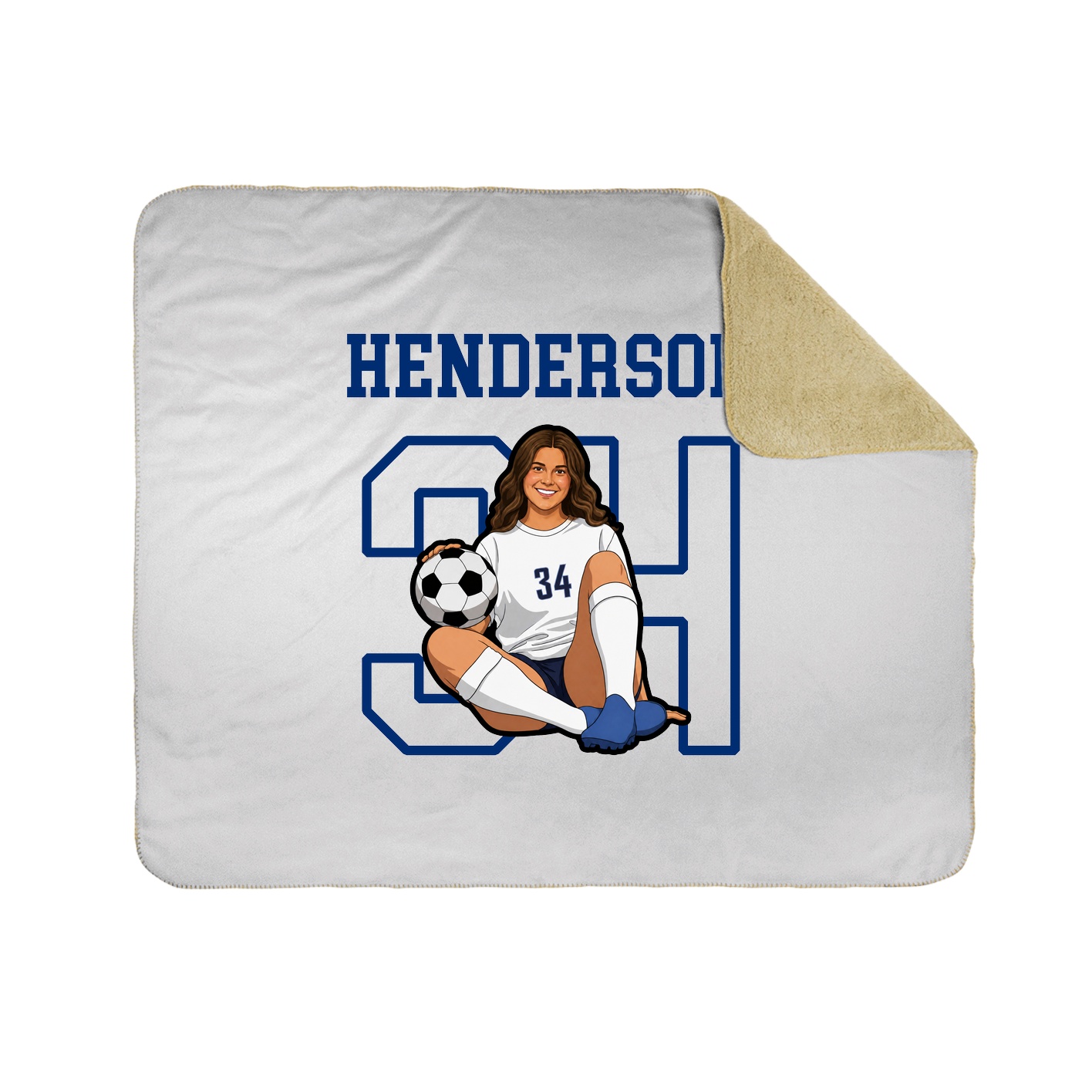 Throw Blanket — Shirsey in White