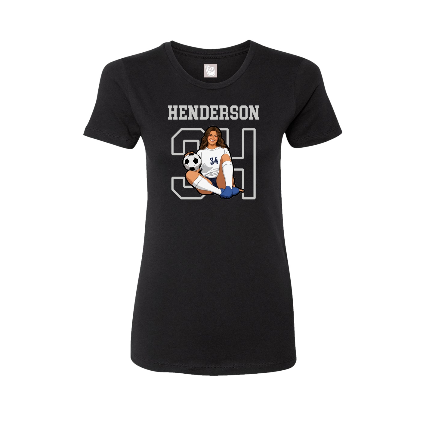 Fitted Women's Tee — Shirsey in Black