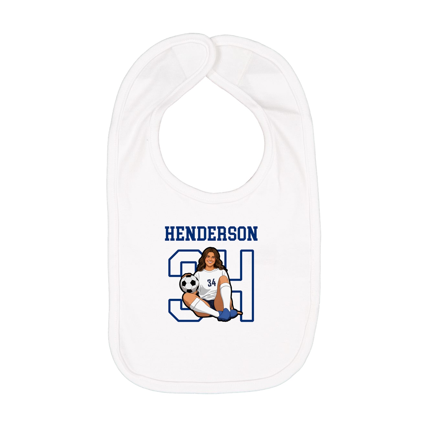 Infant Bib — Shirsey in White