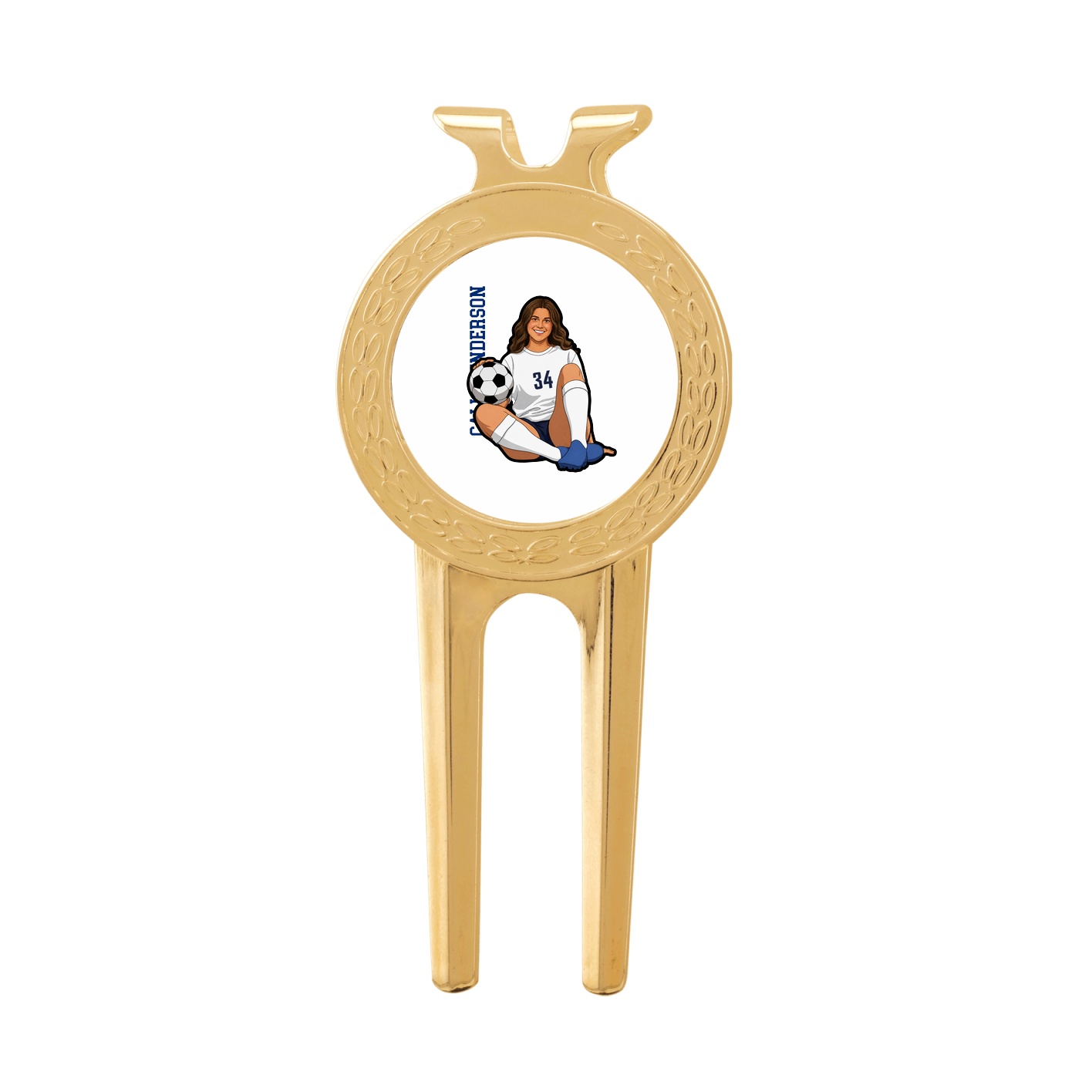 Divot Tool with Ball Marker — Name Vertical in Classic