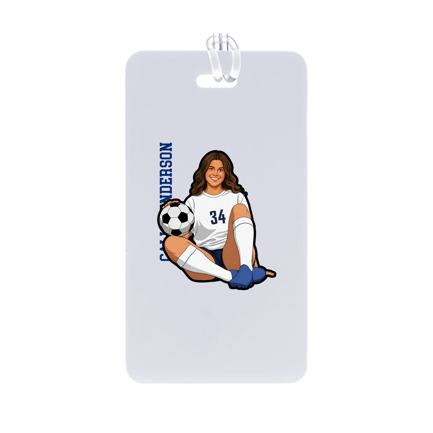 Bag Tag — Name Vertical in Classic