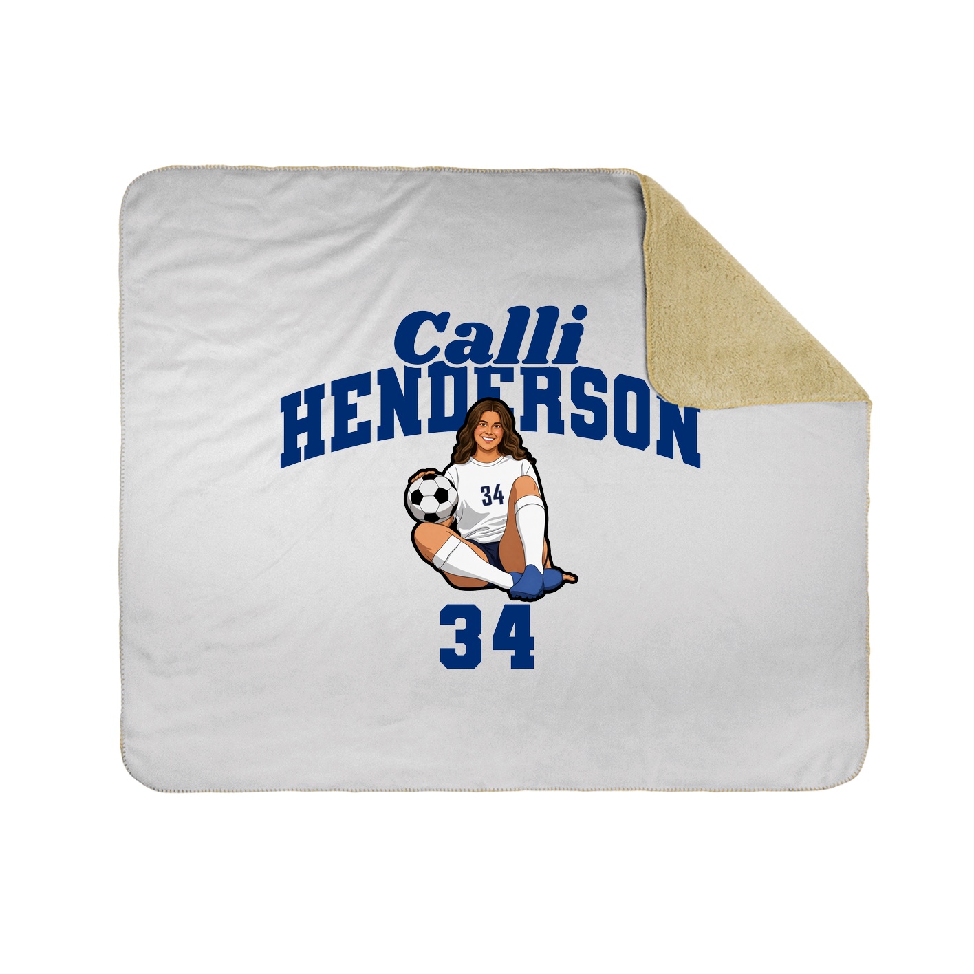 Throw Blanket — Signature Arch in White