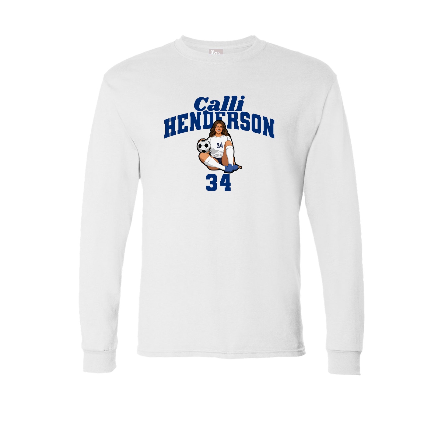 Long Sleeve Tee — Signature Arch in White