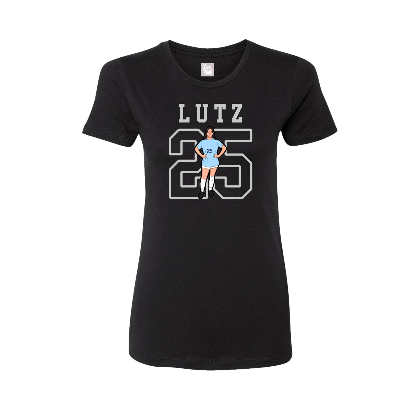 Fitted Women's Tee — Shirsey in Black