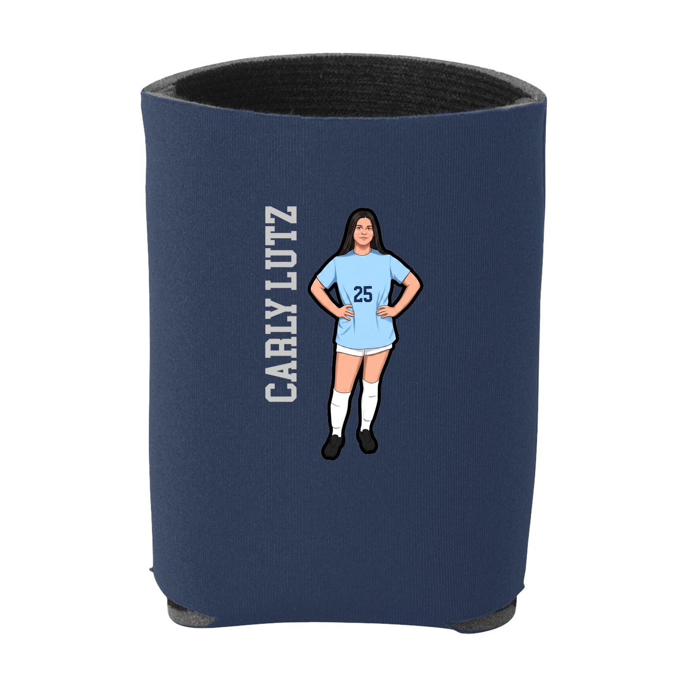 Can Holder — Name Vertical in Navy