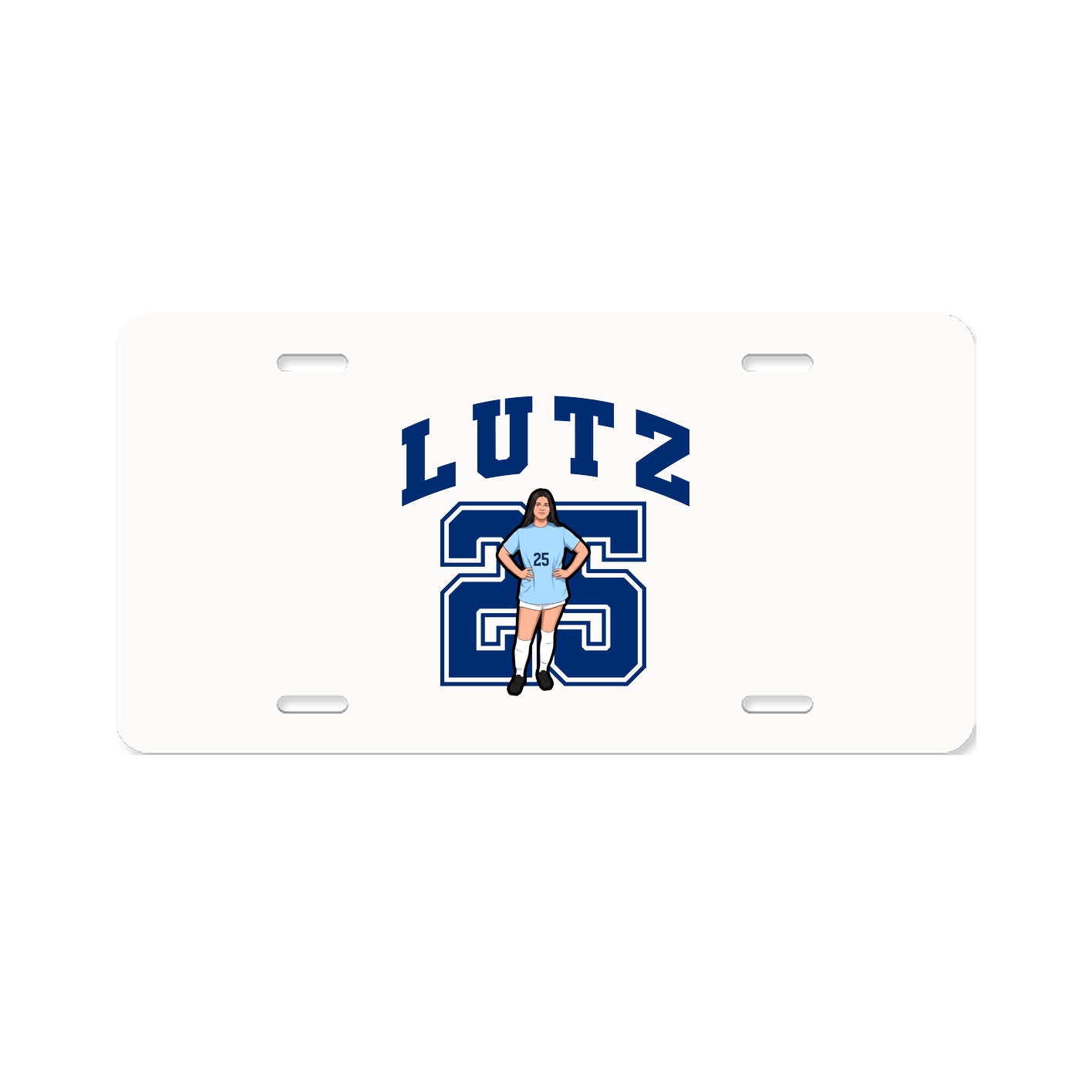 License Plate — Number in Classic