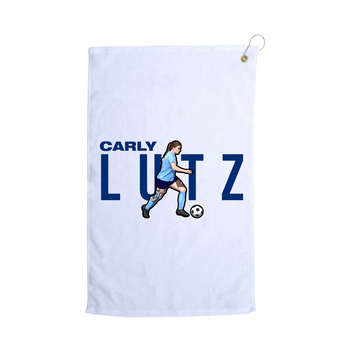 Golf Towel — Player Name in White