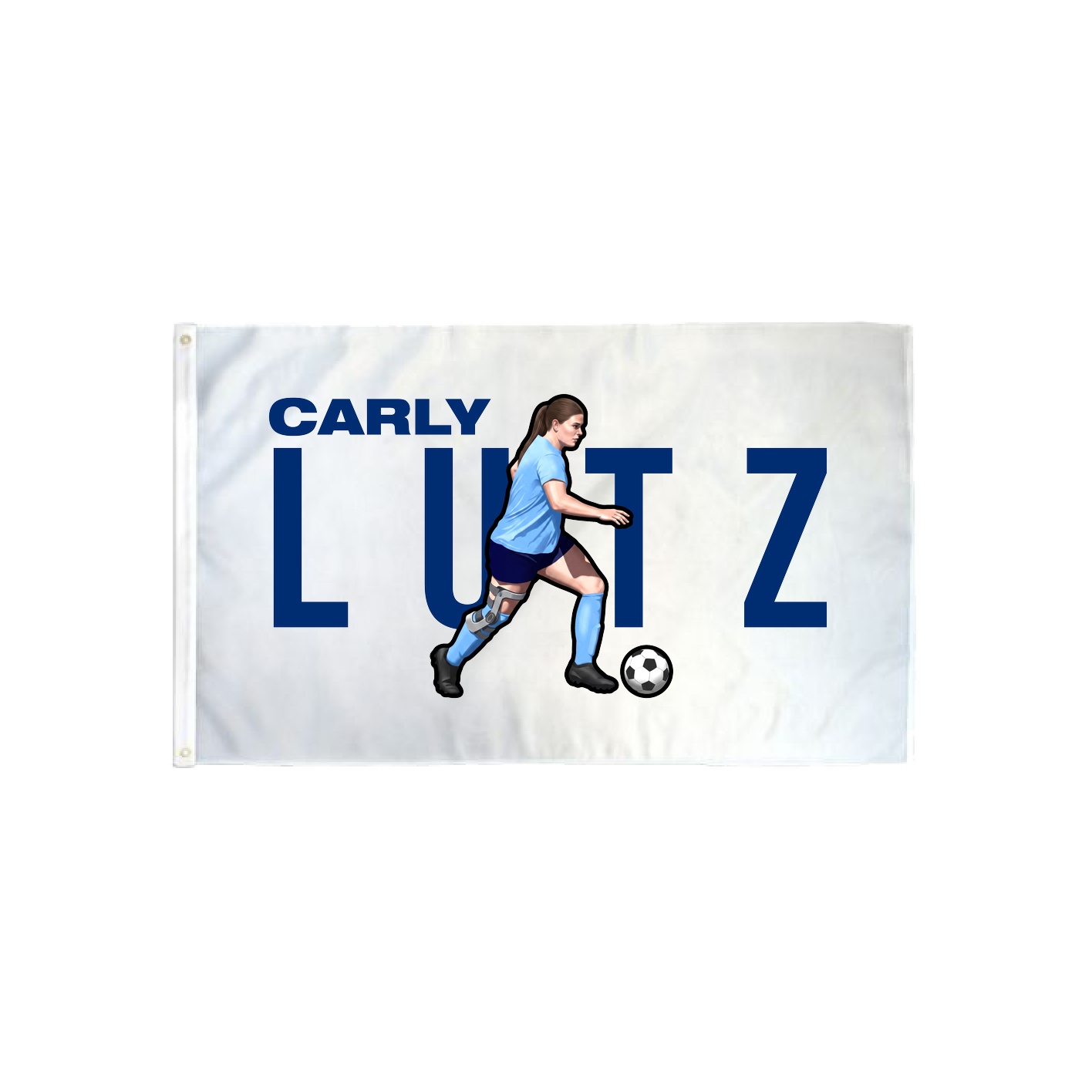 3x5 Flag — Player Name in Classic