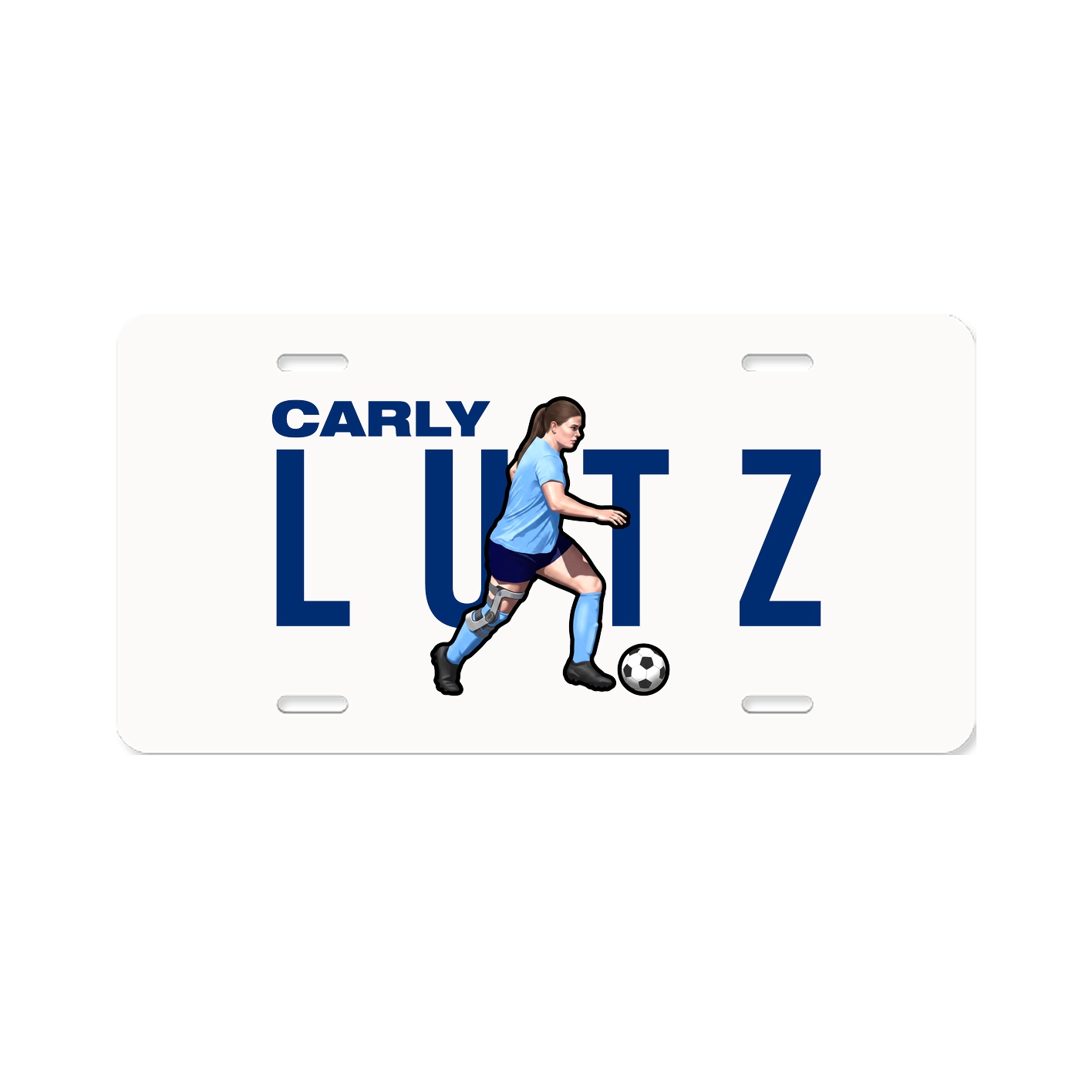 License Plate — Player Name in Classic