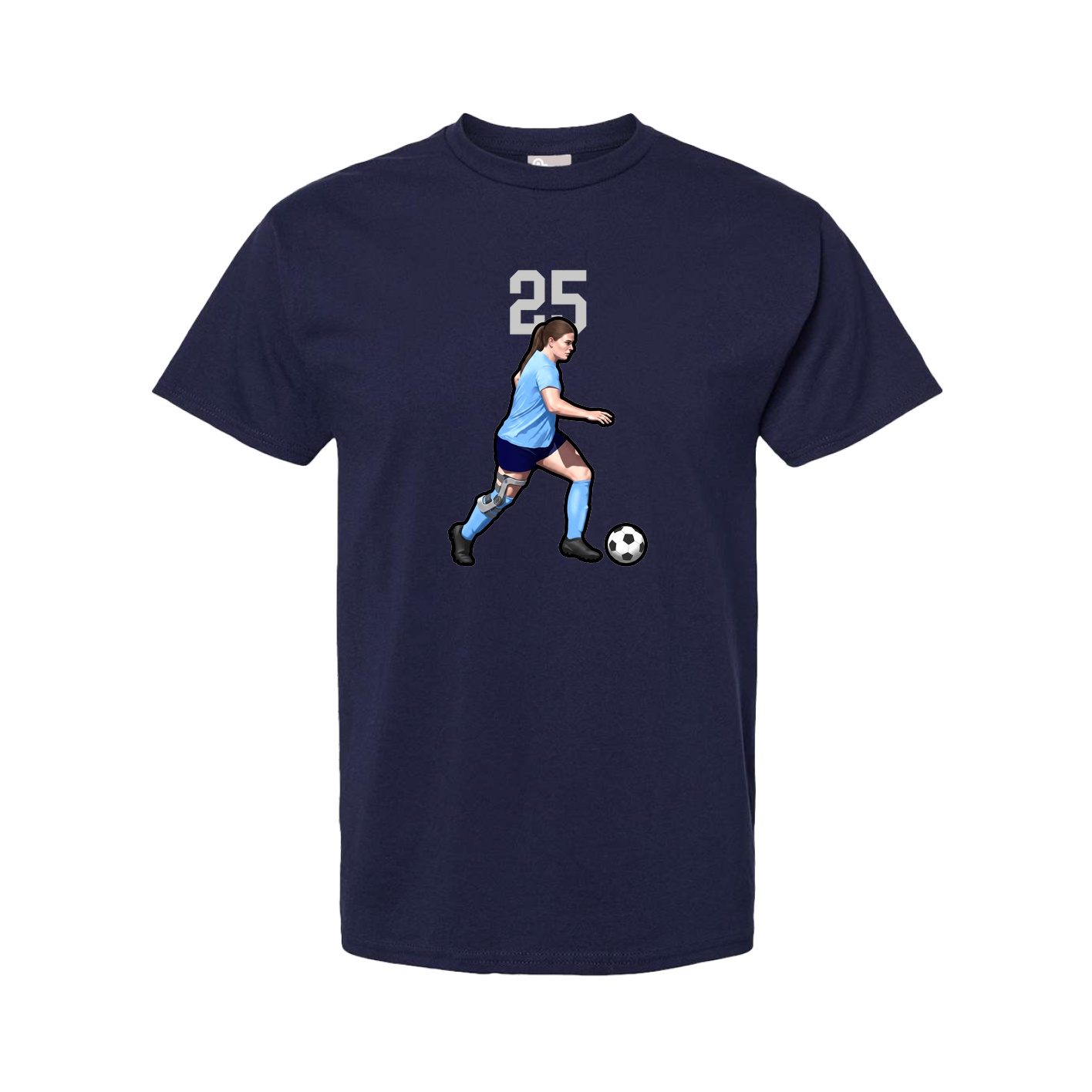 Youth Tee — Number Top in Navy