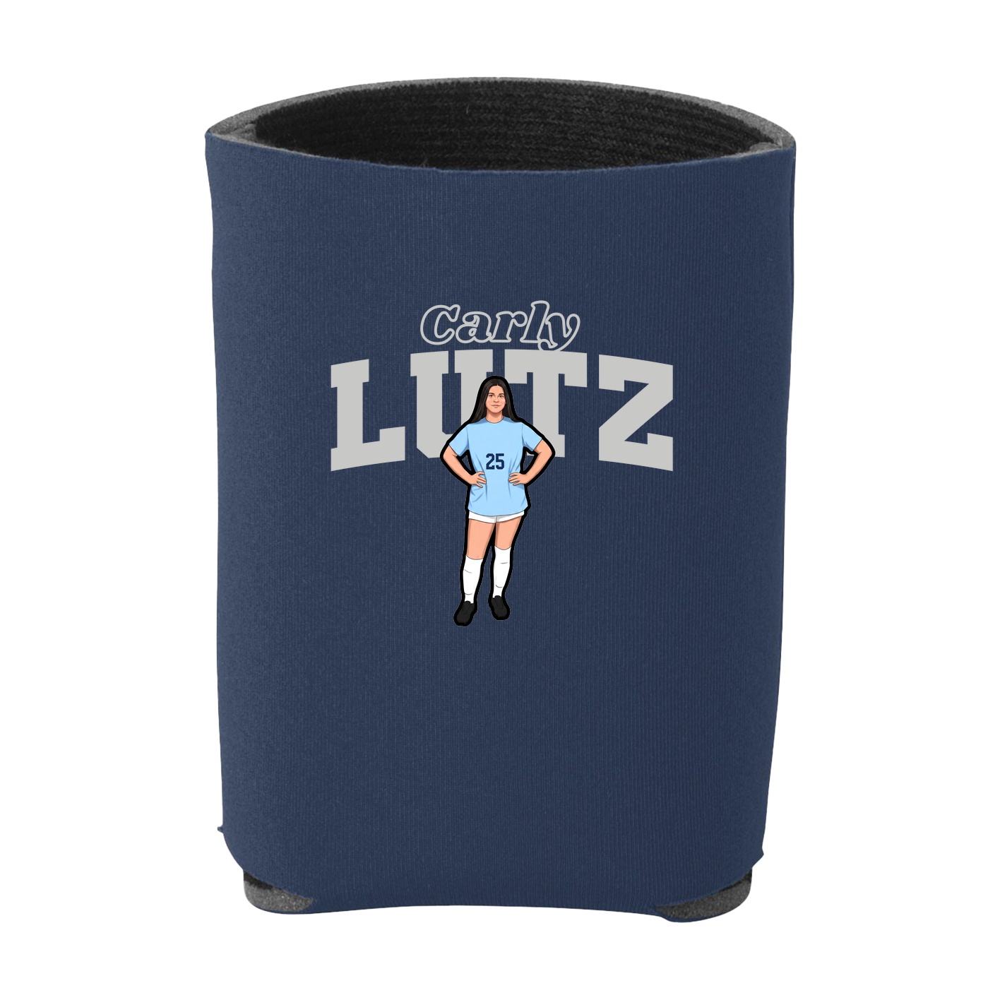 Can Holder — Name Arch in Navy