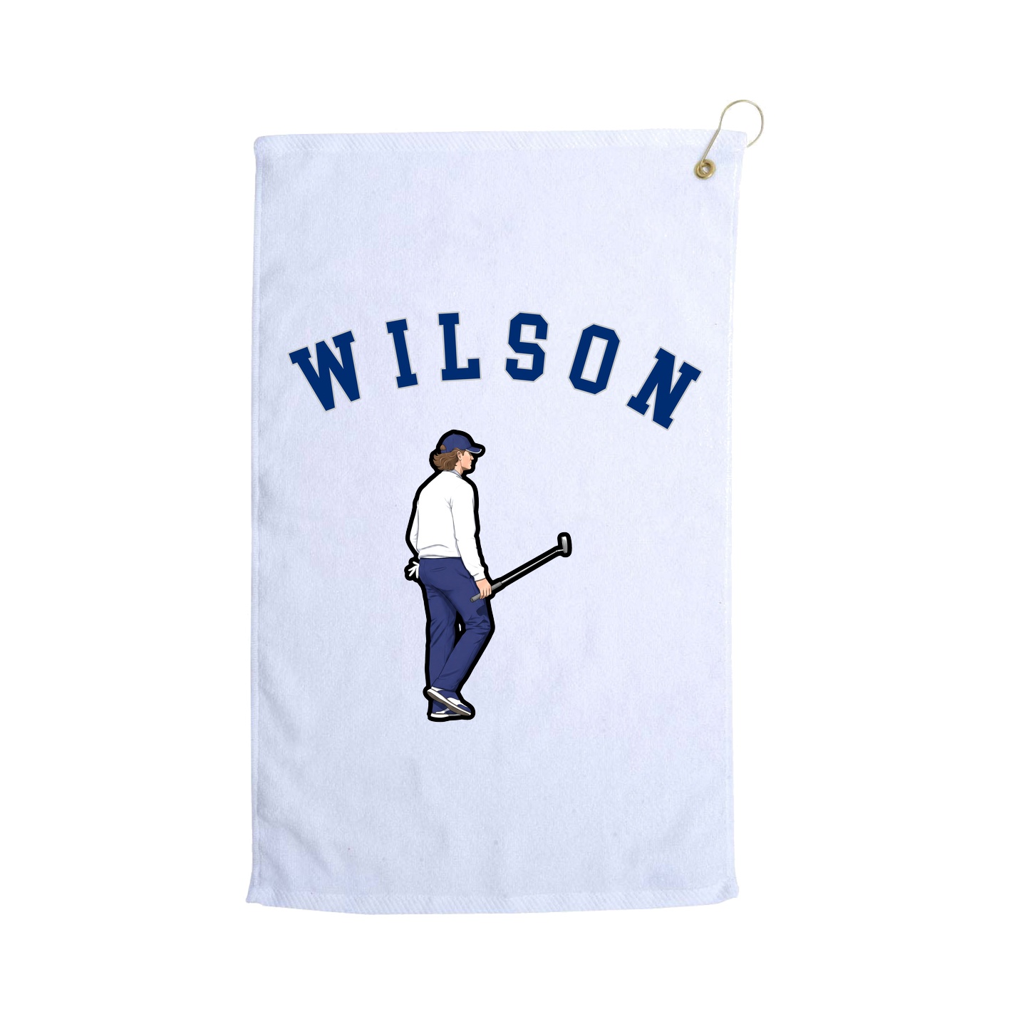 Golf Towel — Shirsey Arch in White