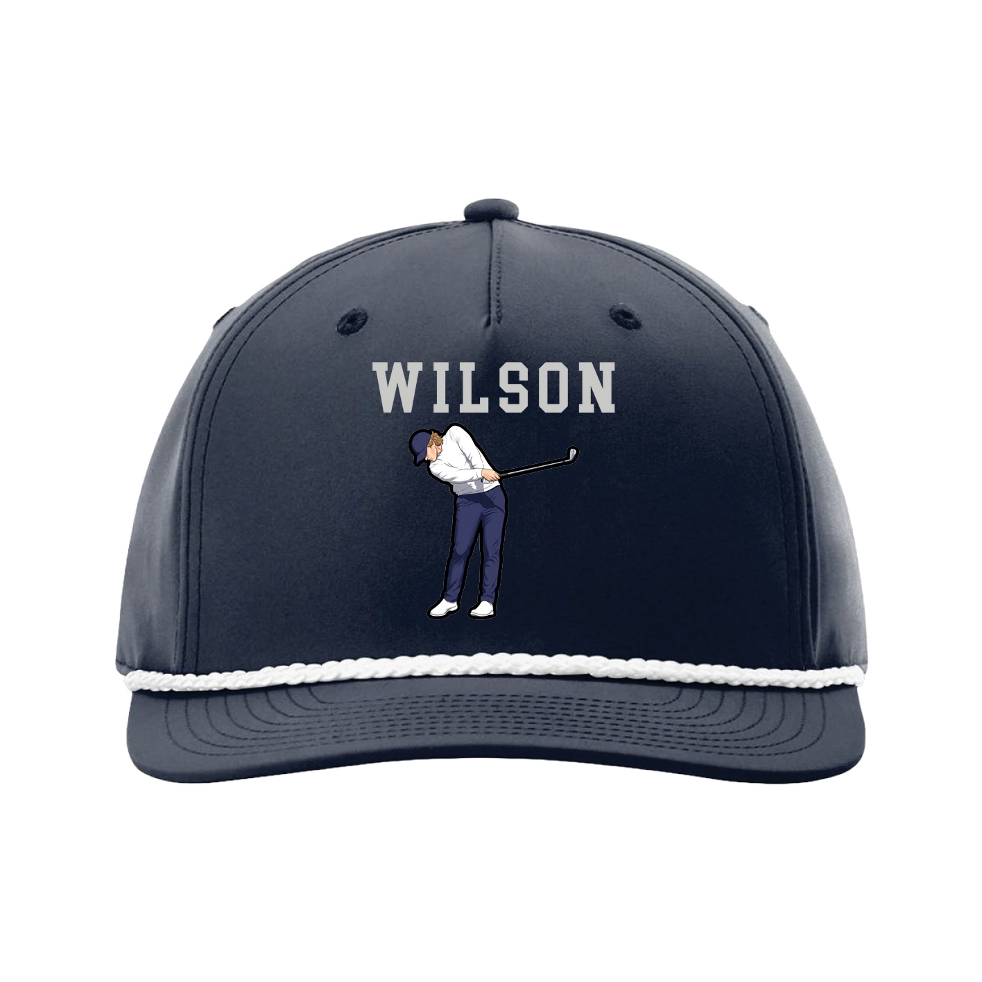 Five-Panel Classic Rope Cap — Shirsey in Navy