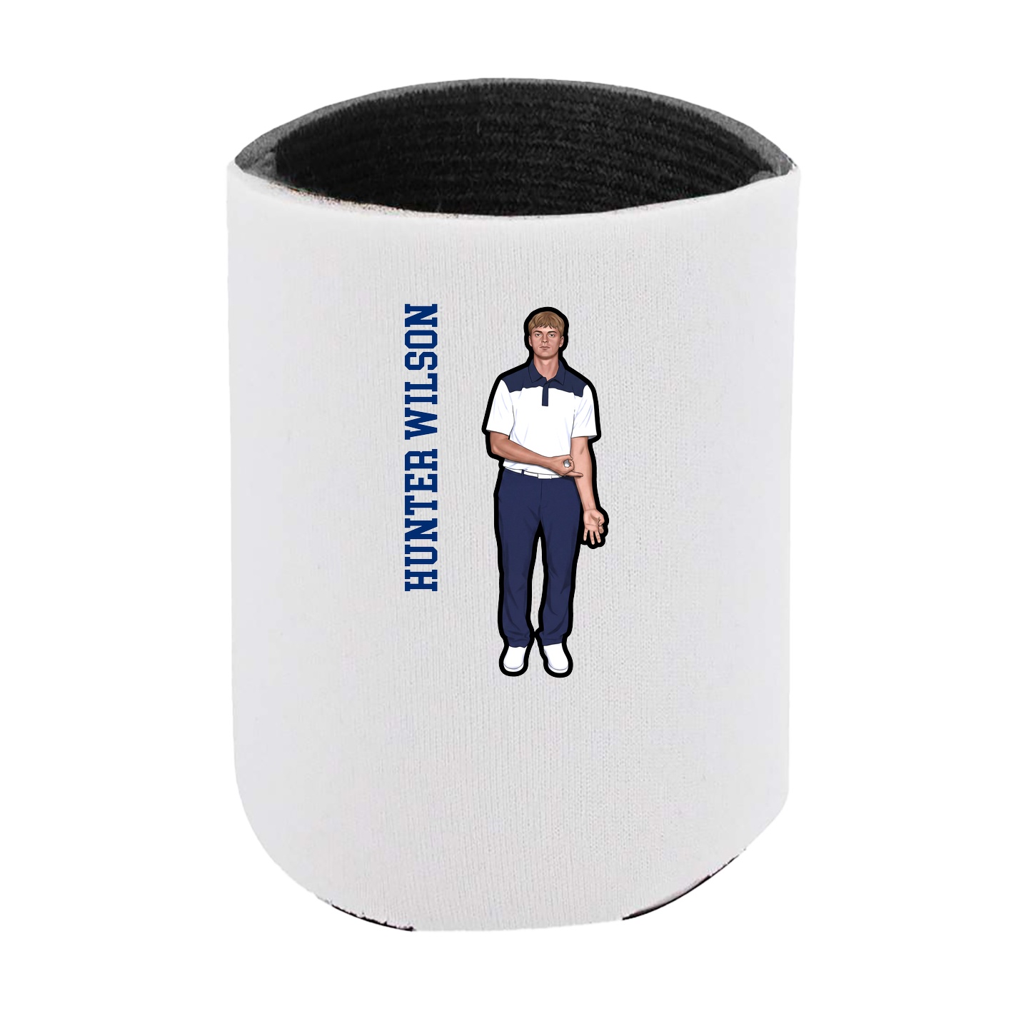 Can Holder — Name Vertical in White