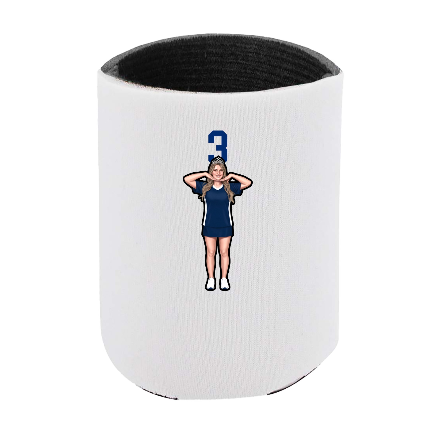 Can Holder — Number Top in White