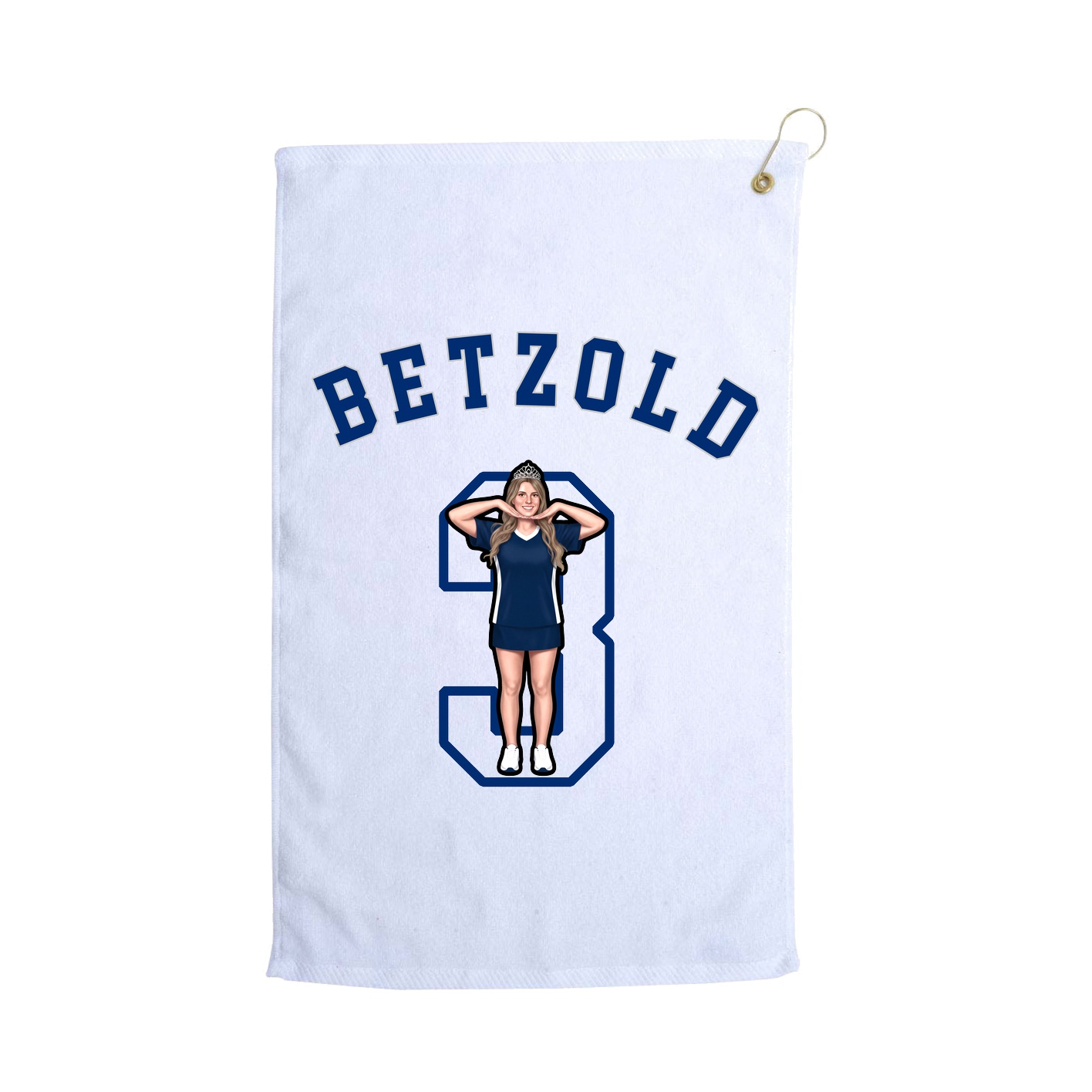 Golf Towel — Shirsey Arch in White