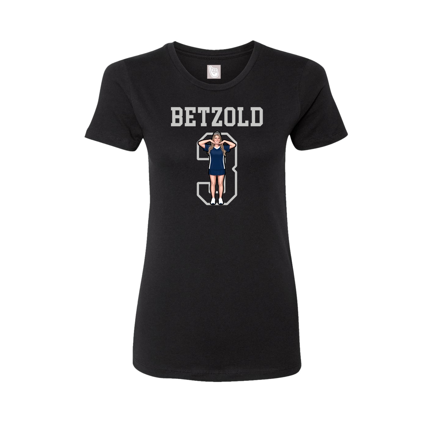 Fitted Women's Tee — Shirsey in Black
