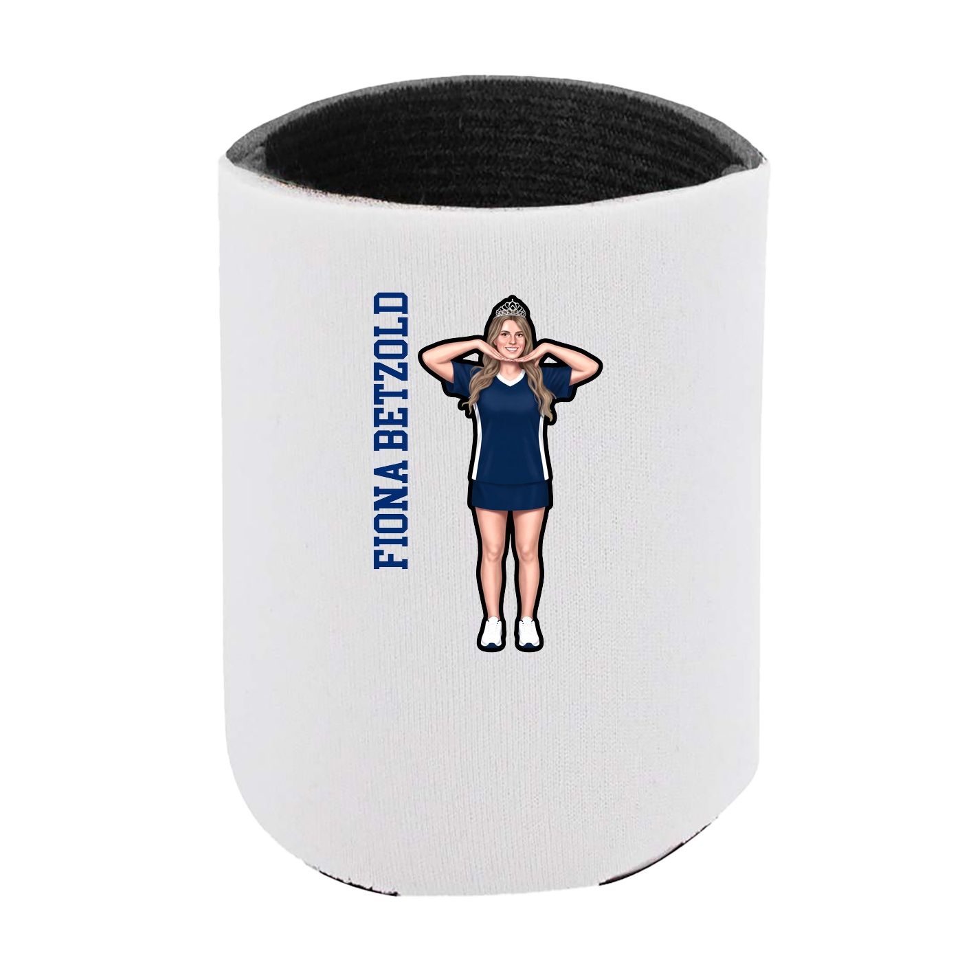 Can Holder — Name Vertical in White