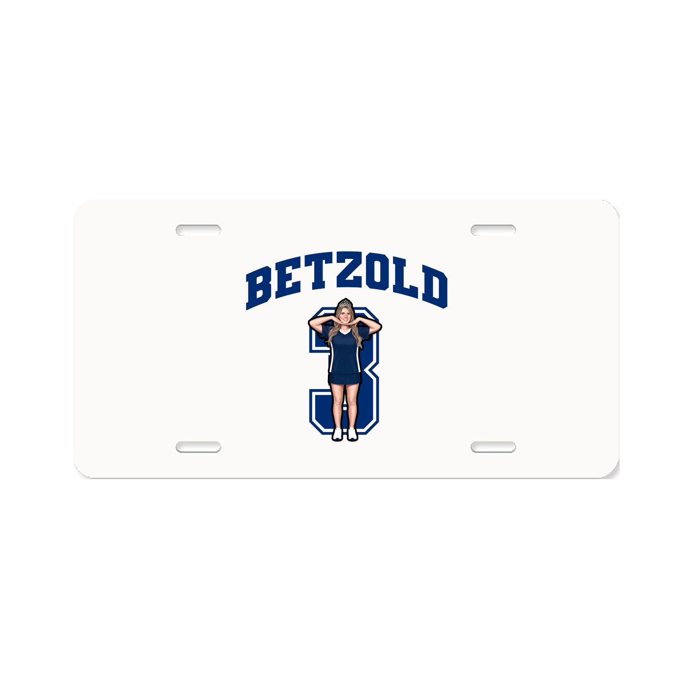 License Plate — Number in Classic