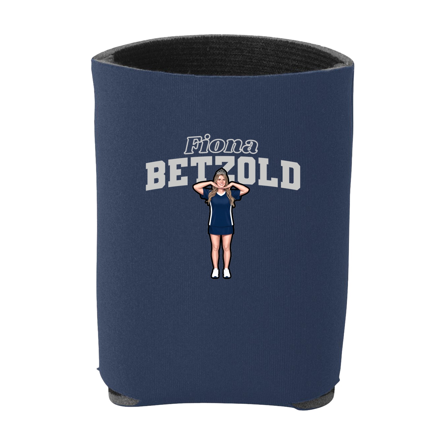 Can Holder — Name Arch in Navy