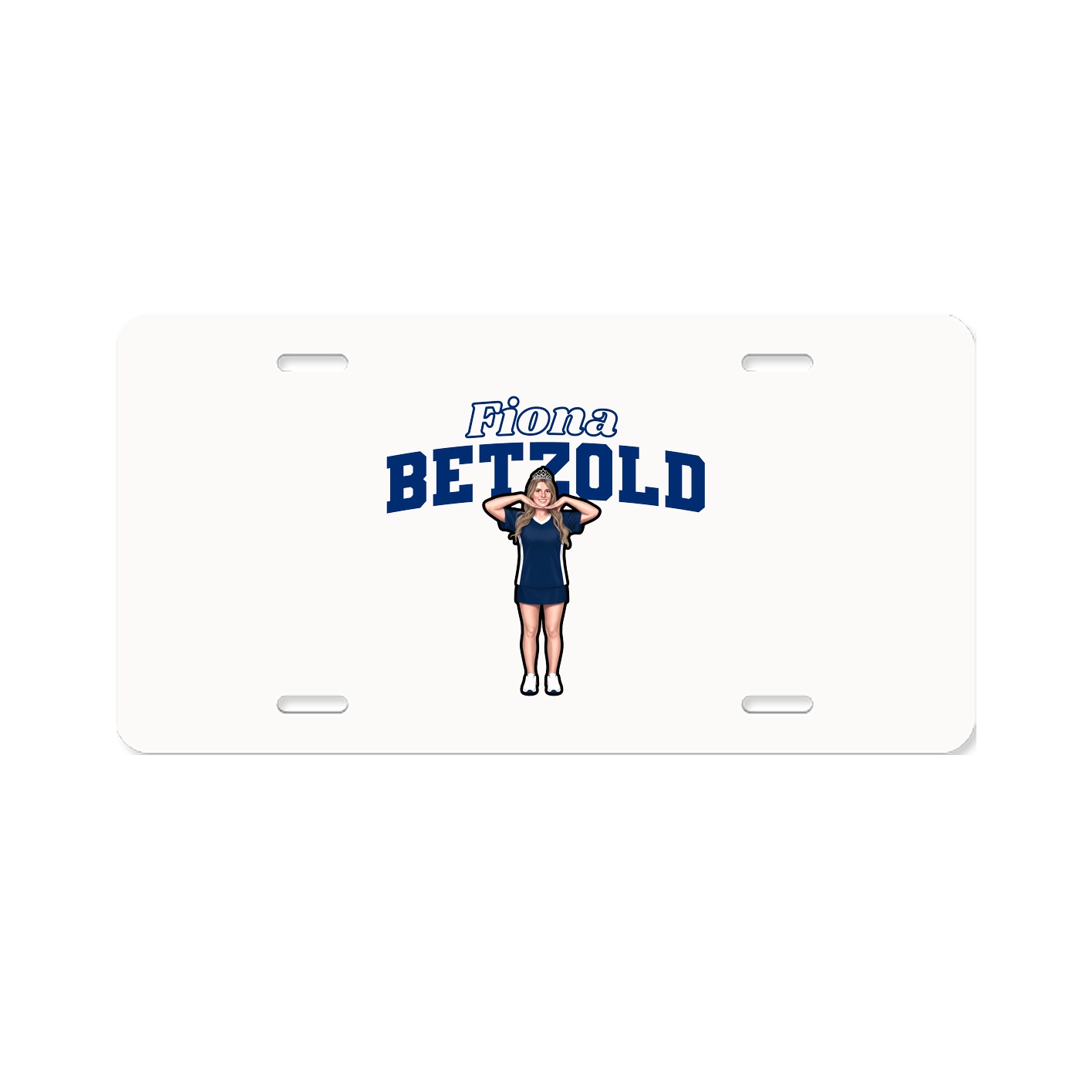 License Plate — Name Arch in Classic