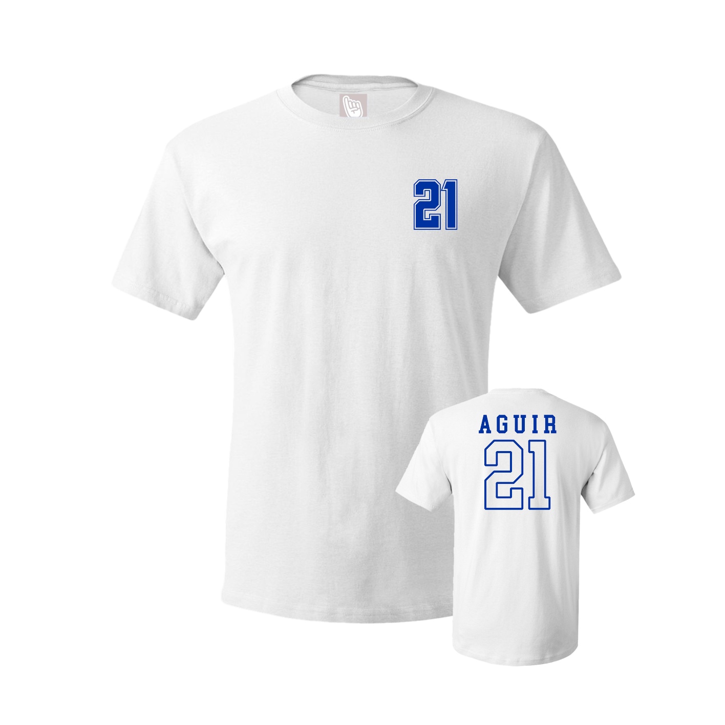 Youth Tee — Chest Back in White