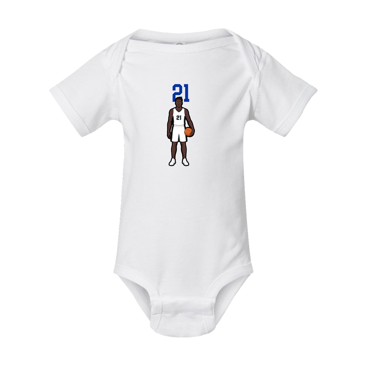 Baby Onesie — Number Top in White