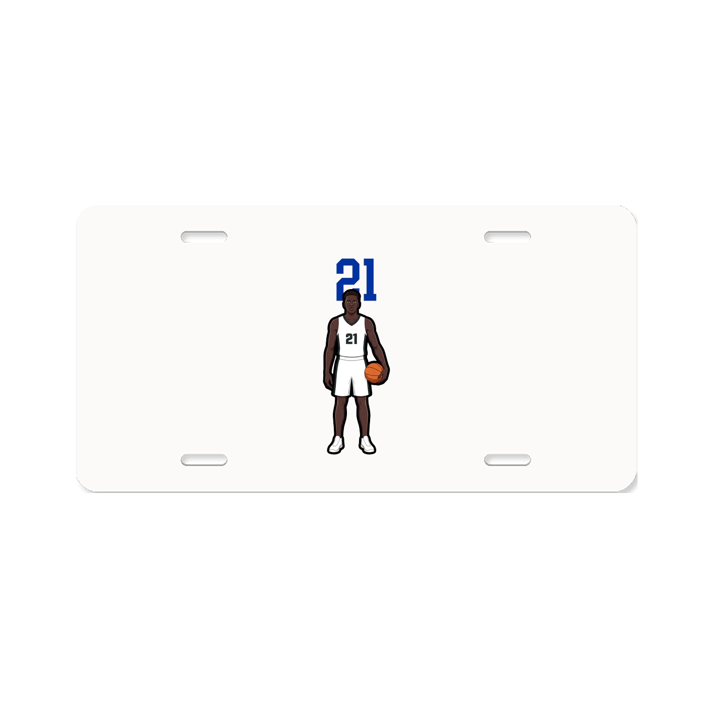 License Plate — Number Top in Classic