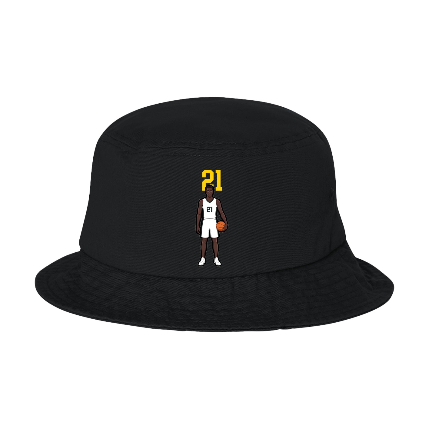Bucket Cap — Number Top in Black