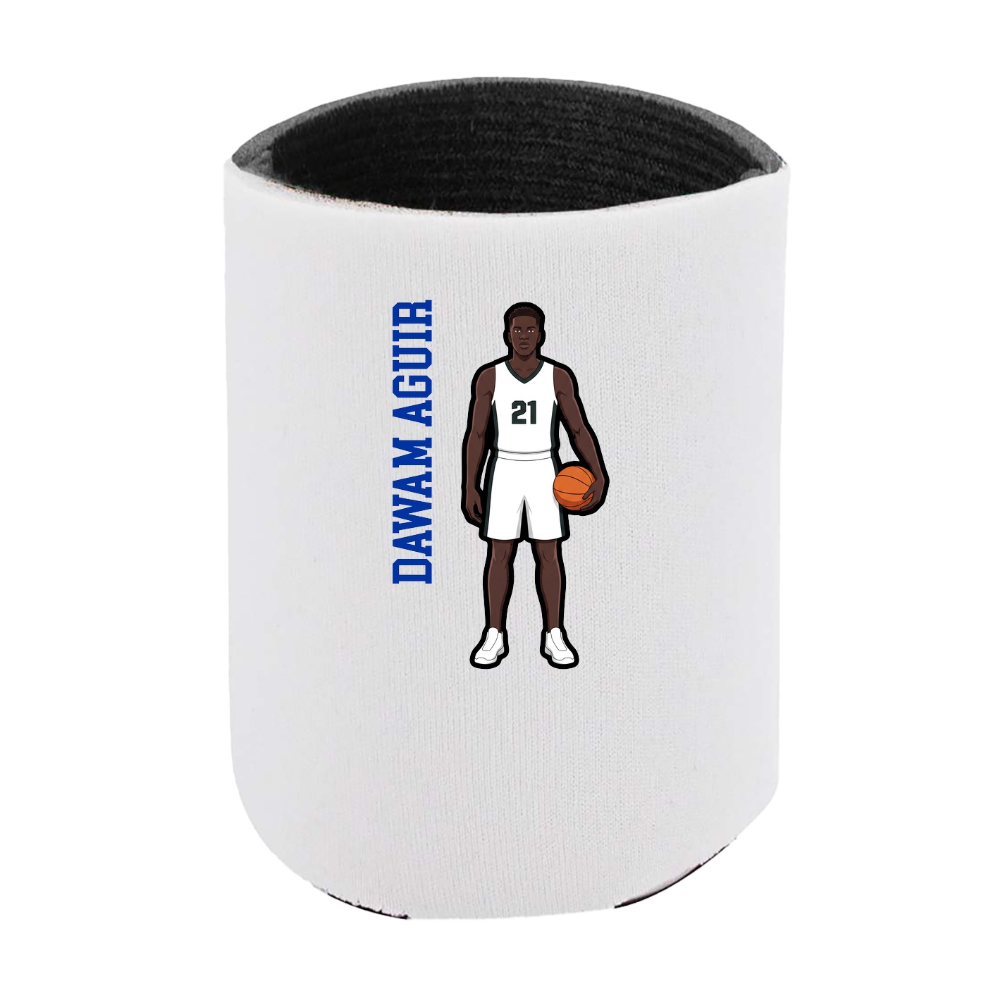 Can Holder — Name Vertical in White
