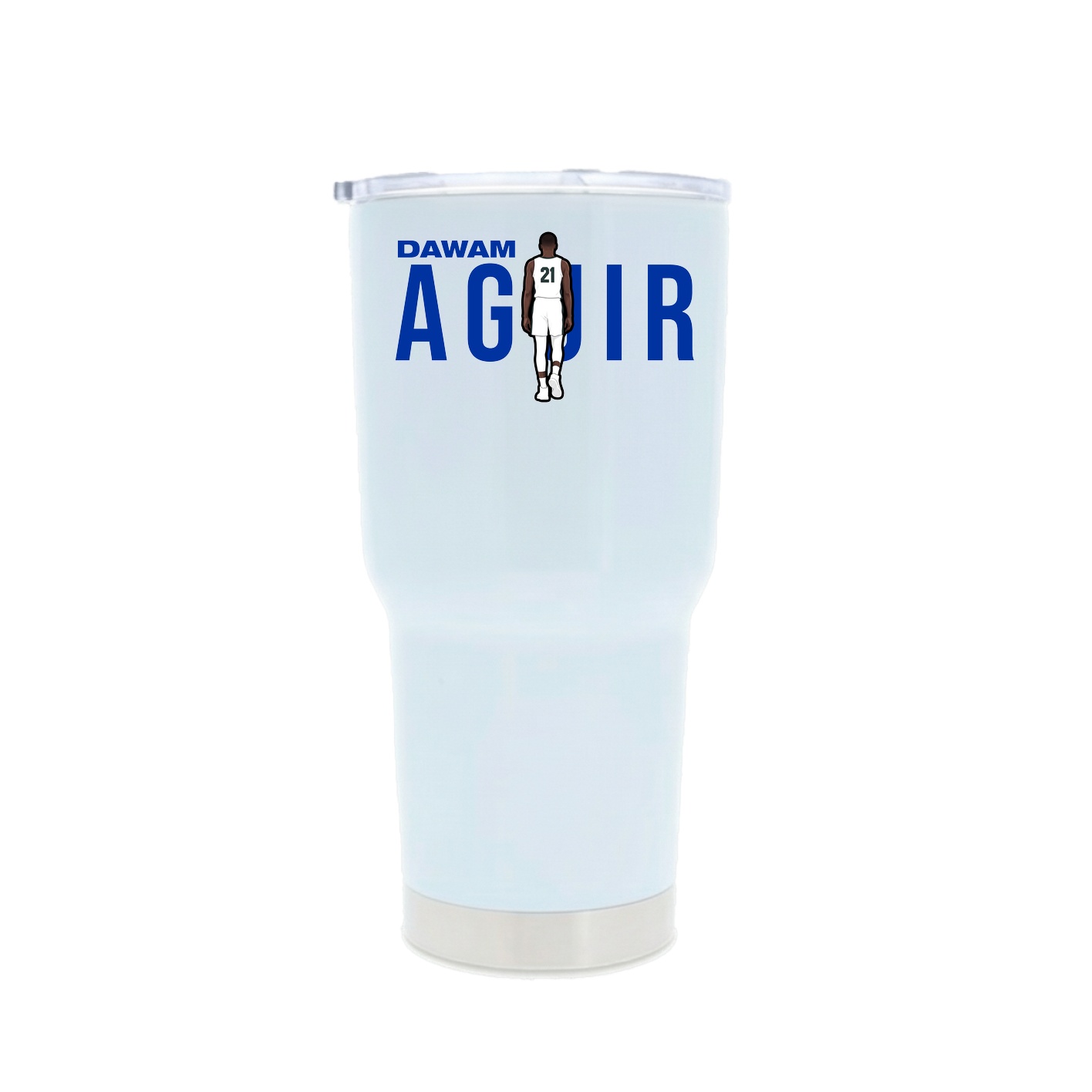 30oz Stainless Steel Tumbler — Player Name in White