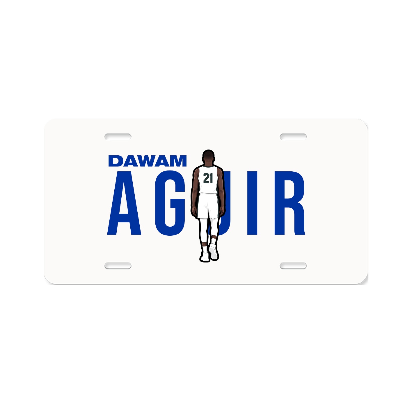 License Plate — Player Name in Classic