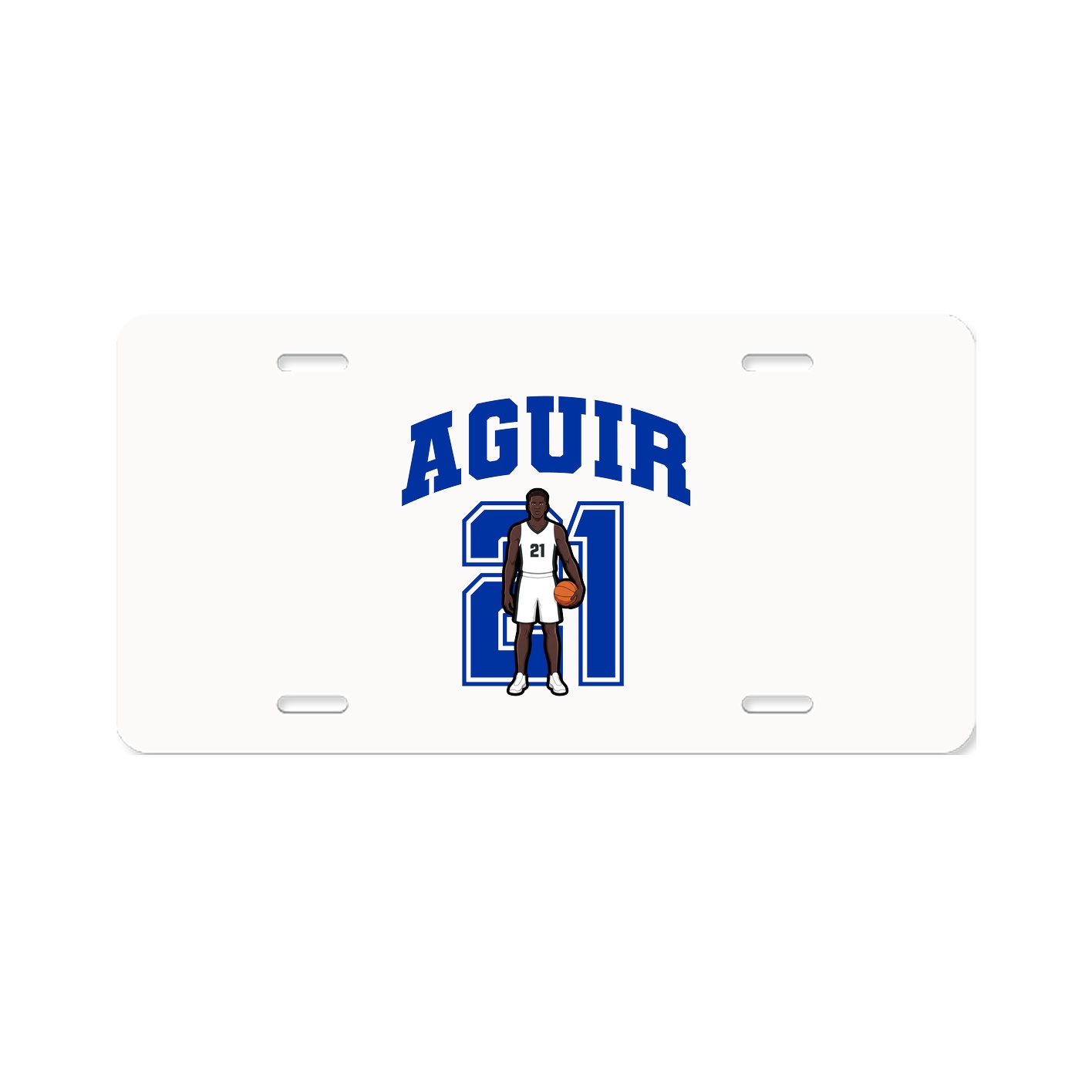 License Plate — Number in Classic