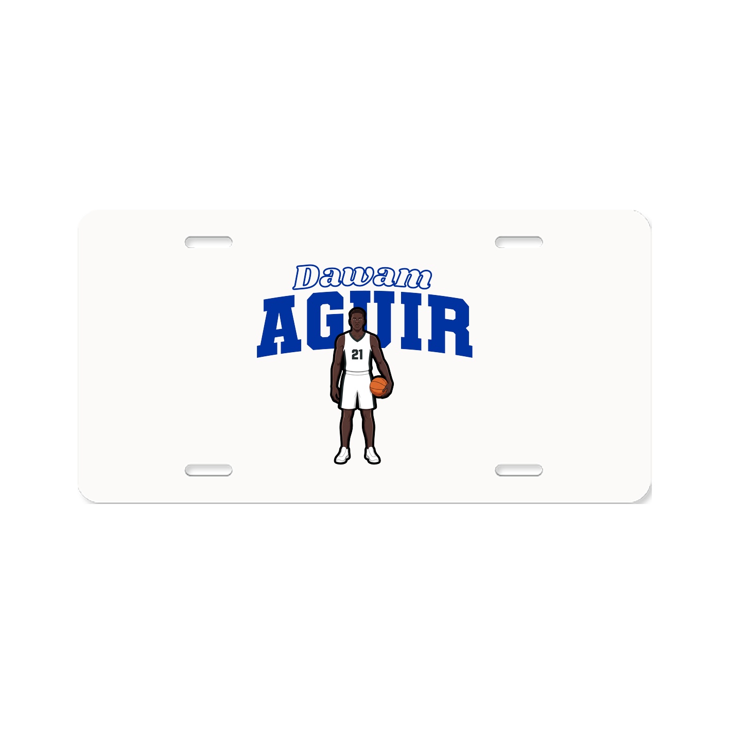 License Plate — Name Arch in Classic