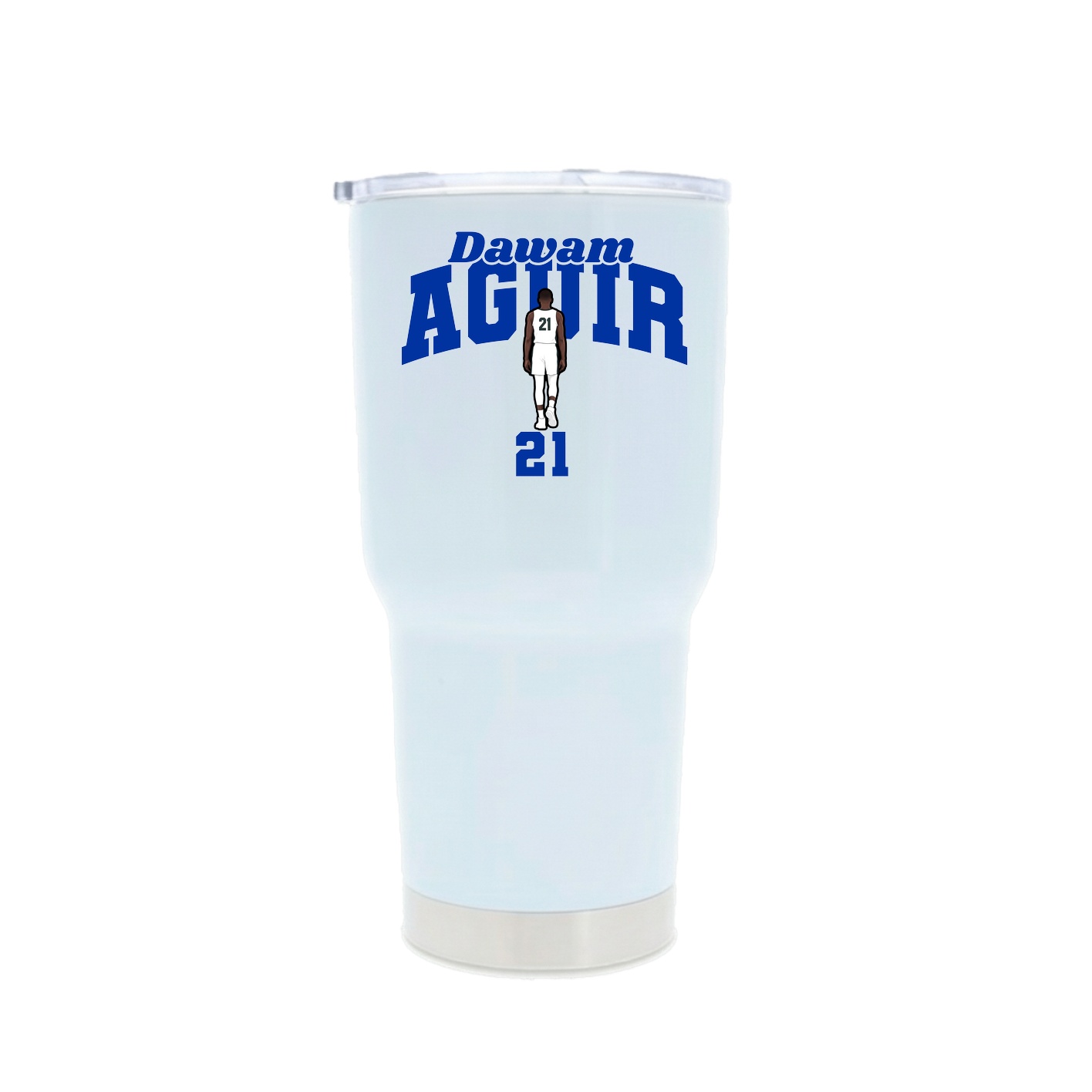 30oz Stainless Steel Tumbler — Signature Arch in White