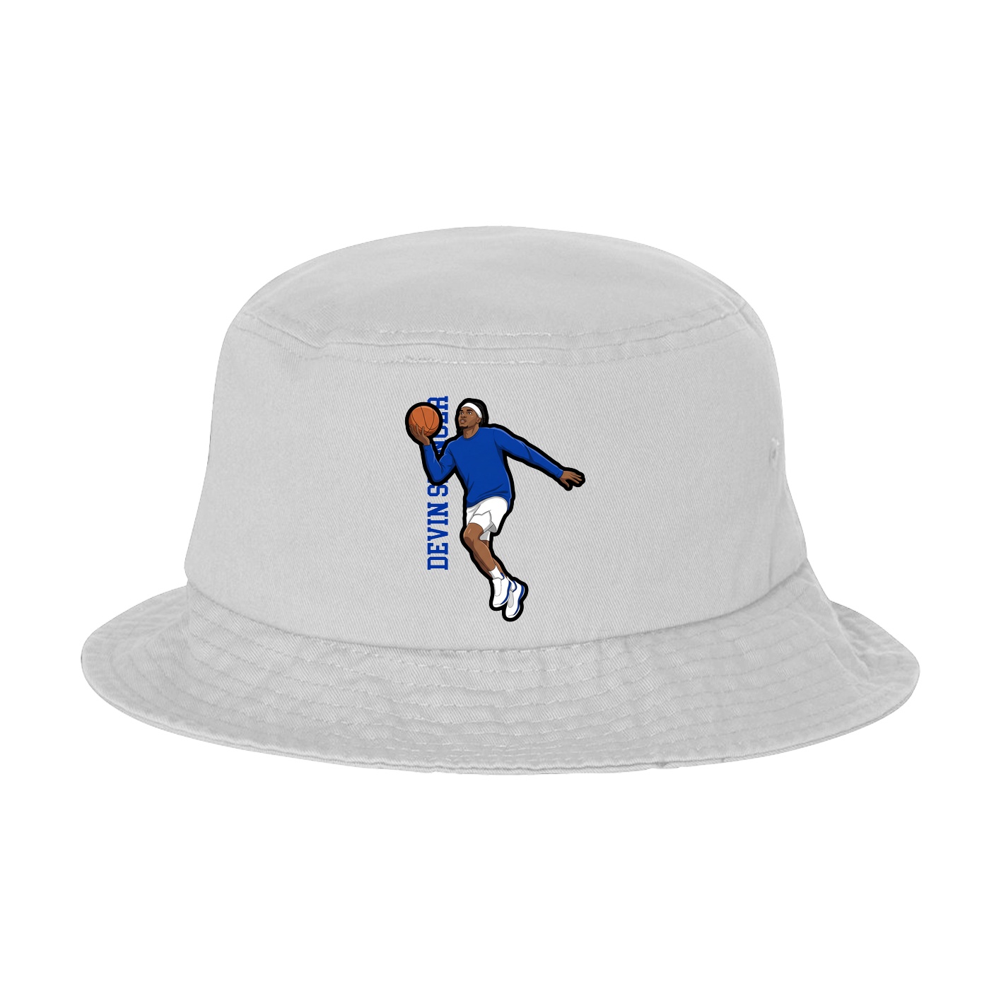 Bucket Cap — Name Vertical in White