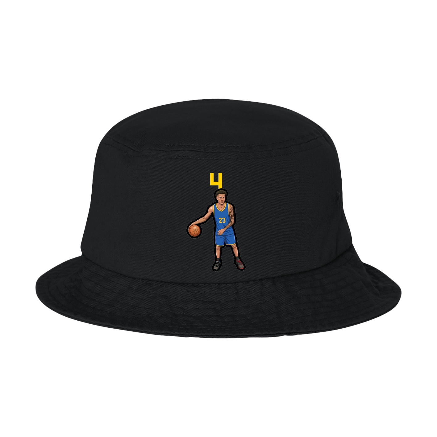 Bucket Cap — Number Top in Black