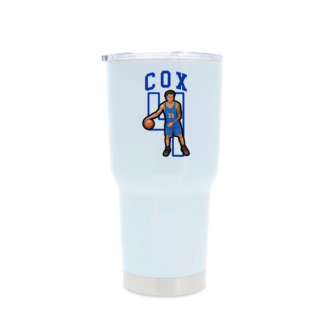 30oz Stainless Steel Tumbler — Shirsey in White