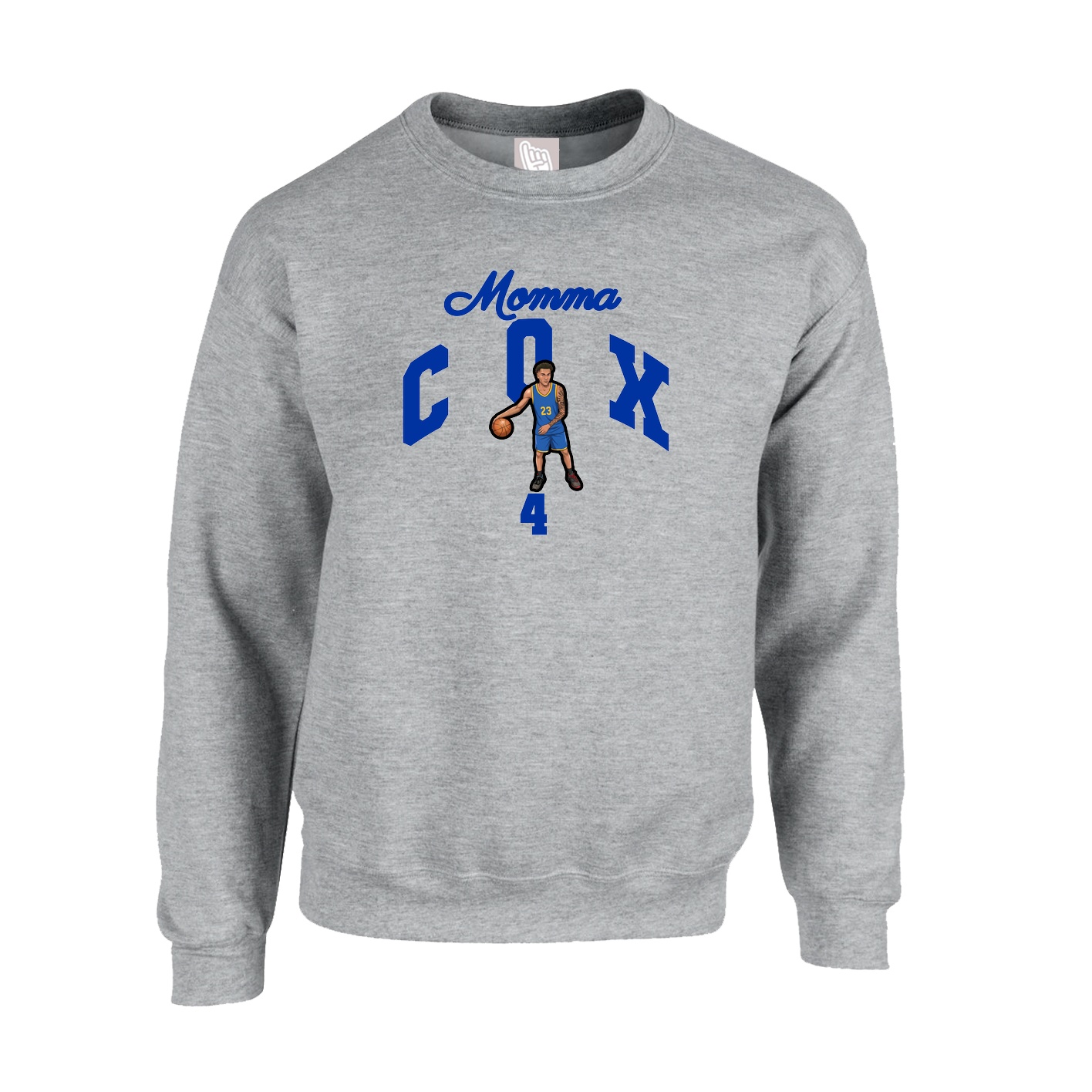 Fleece Crew — Mothers Day Arch in Grey