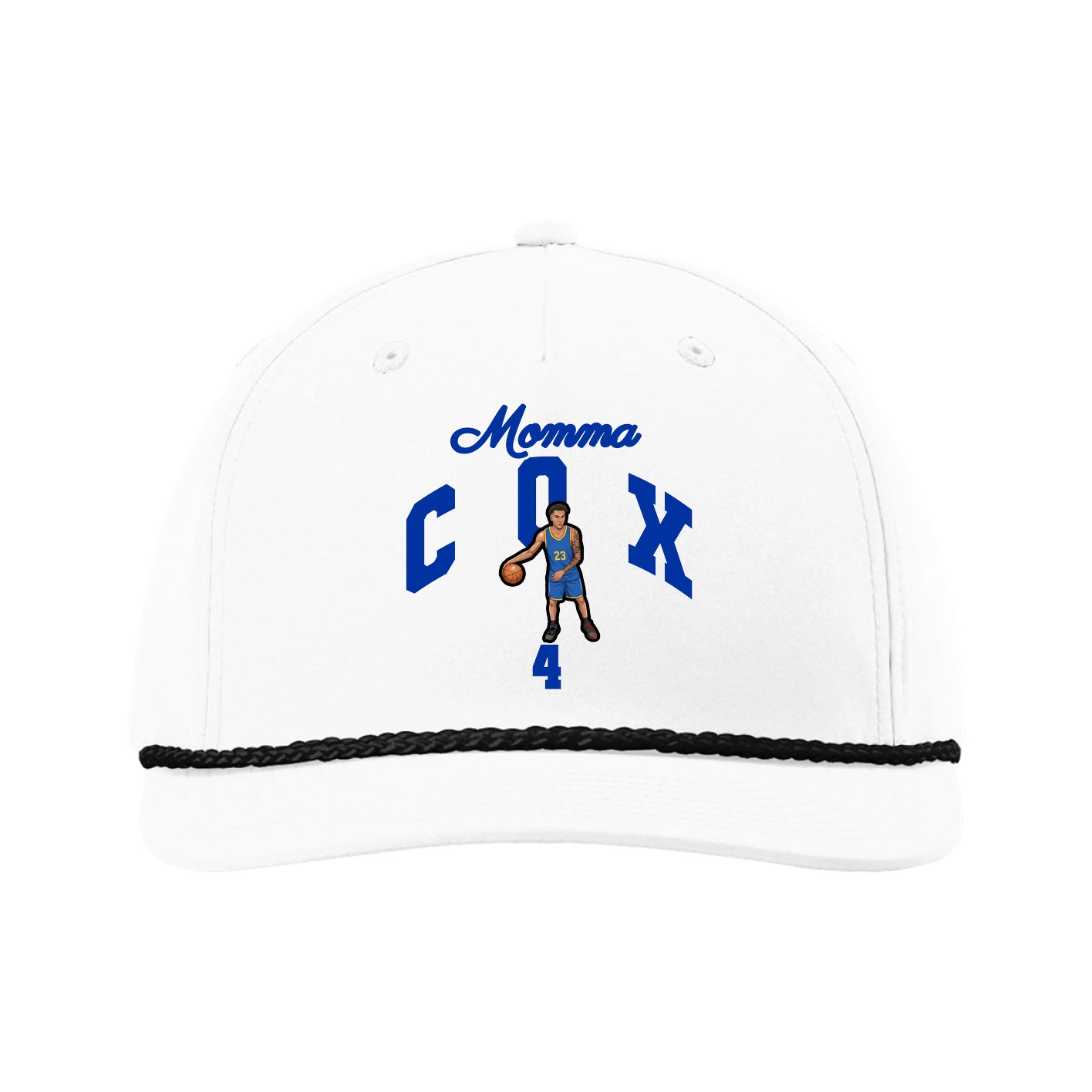 Five-Panel Classic Rope Cap — Mothers Day Arch in White
